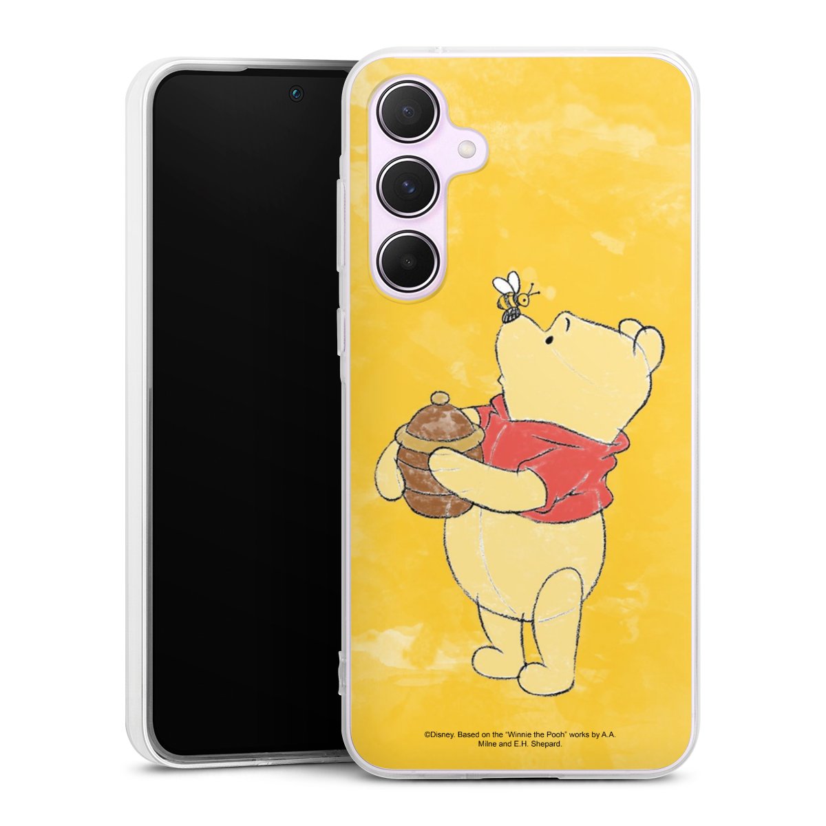 Galaxy A55 5G Handy Silikon Hülle Case transparent Handyhülle Official Licensed Product Winnie The Pooh Disney Silikon Case