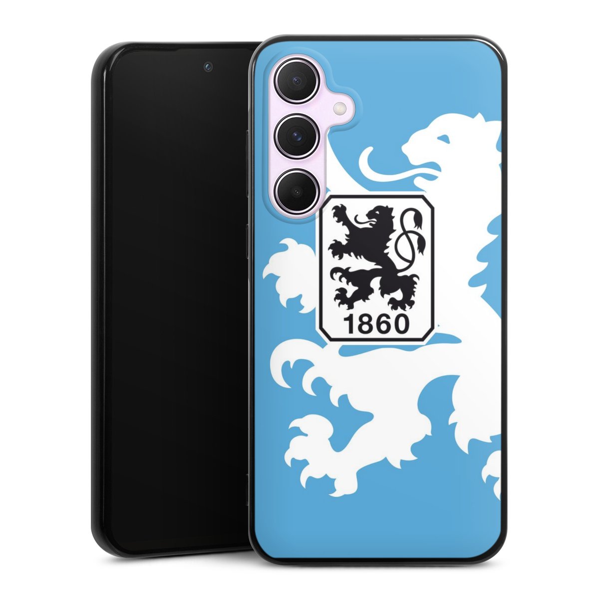 Galaxy A55 5G Handy Silikon Hülle Case schwarz Handyhülle Coat Of Arms Official Licensed Product