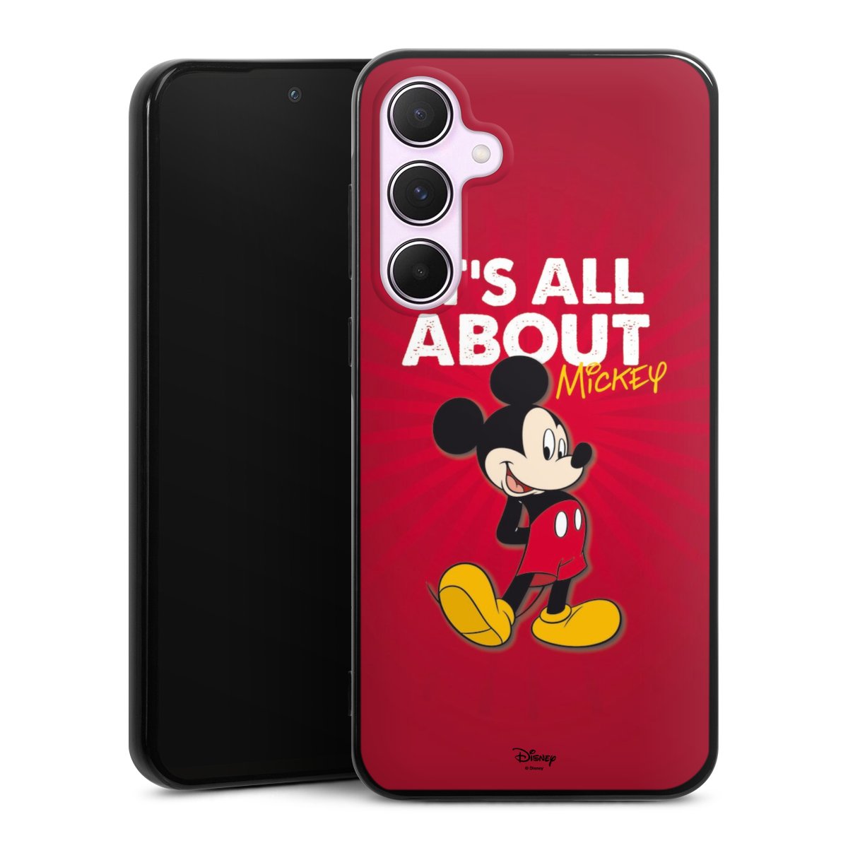 Galaxy A55 5G Handy Silikon Hülle Case schwarz Handyhülle Mouse Disney Official Licensed Product