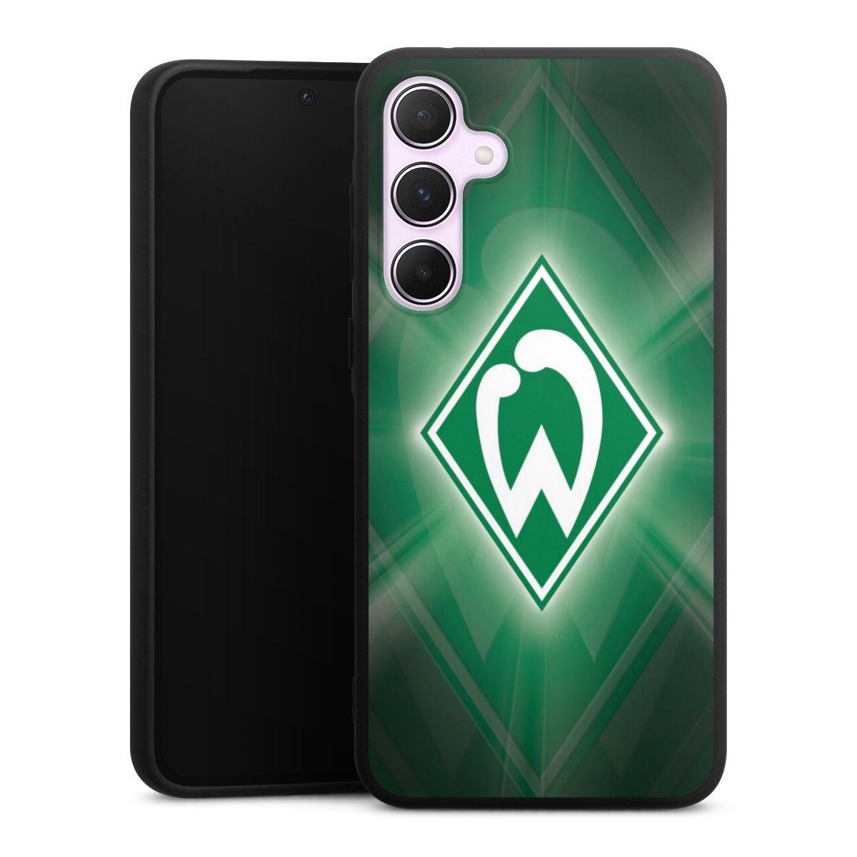 Galaxy A55 5G Handy Premium Silikon Hülle Handyhülle schwarz Case Sv Werder Bremen Official Licensed Product Coat Of Arms Silikon Premium Case