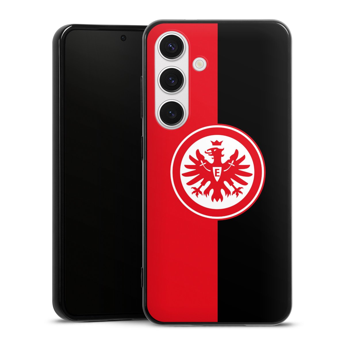 Galaxy S24 Handy Silikon Hülle Case schwarz Handyhülle Official Licensed Product Eintracht Frankfurt Sge