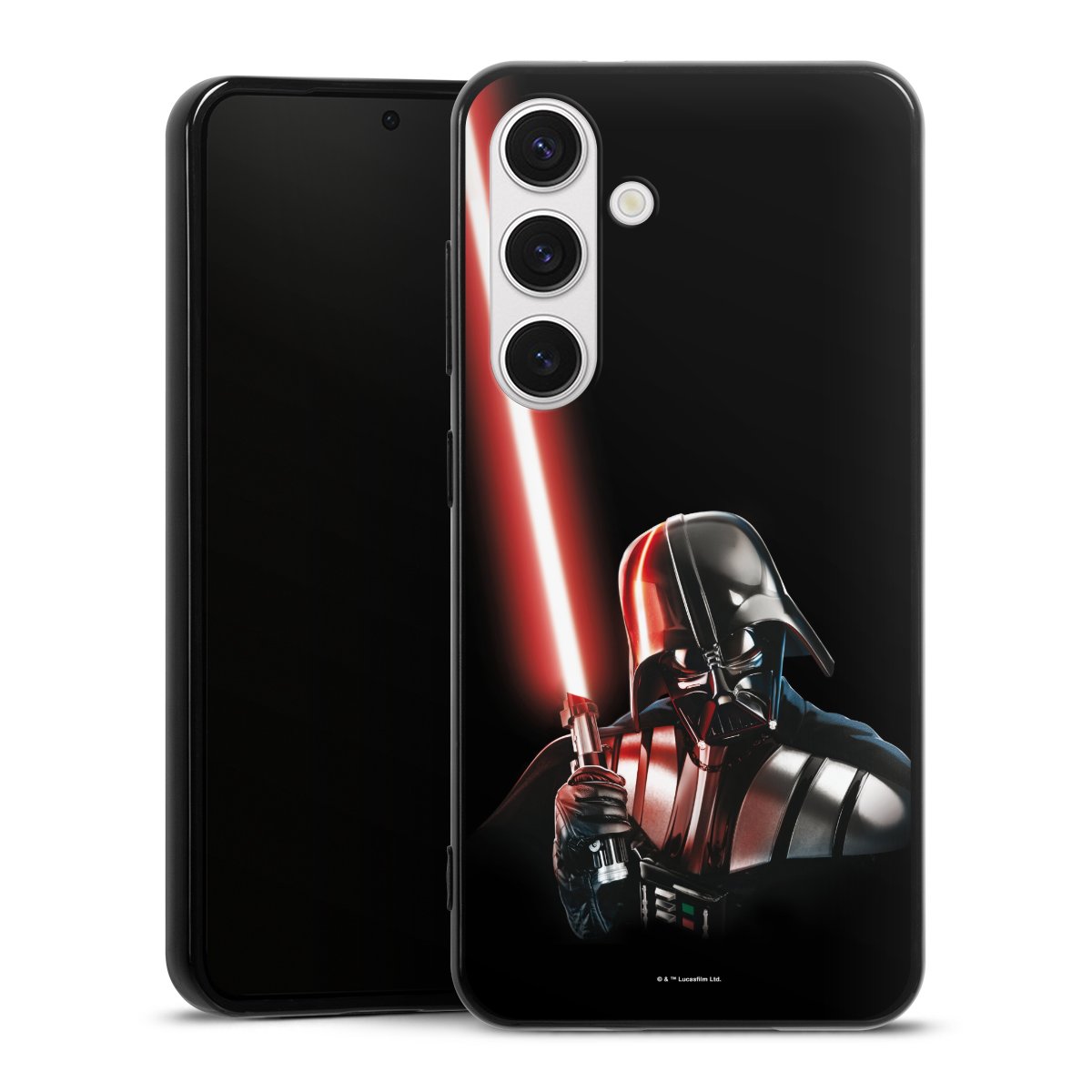 Galaxy S24 Handy Silikon Hülle Case schwarz Handyhülle Star Wars Merchandise Darth Vader