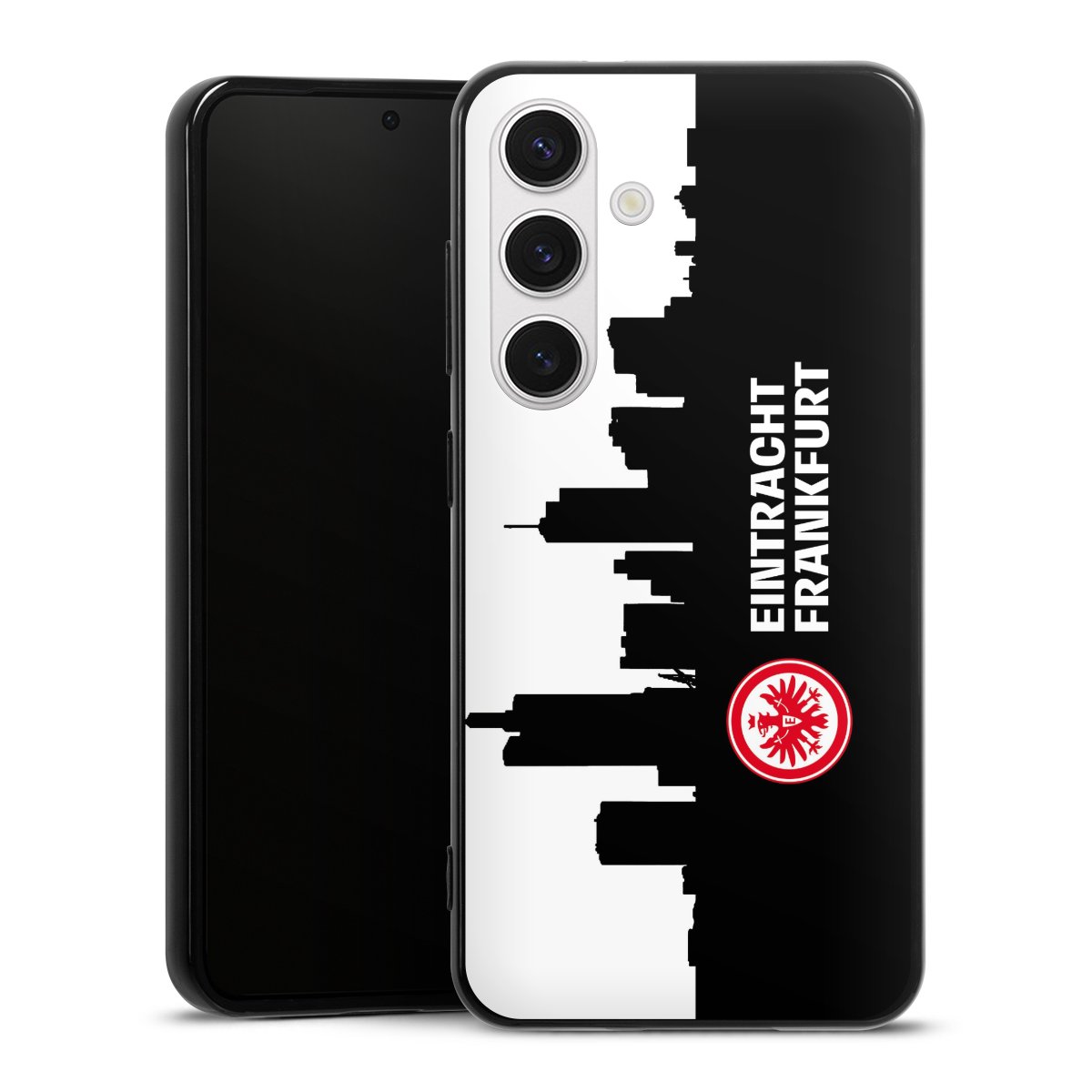 Galaxy S24 Handy Silikon Hülle Case schwarz Handyhülle Sge Eintracht Frankfurt Official Licensed Product