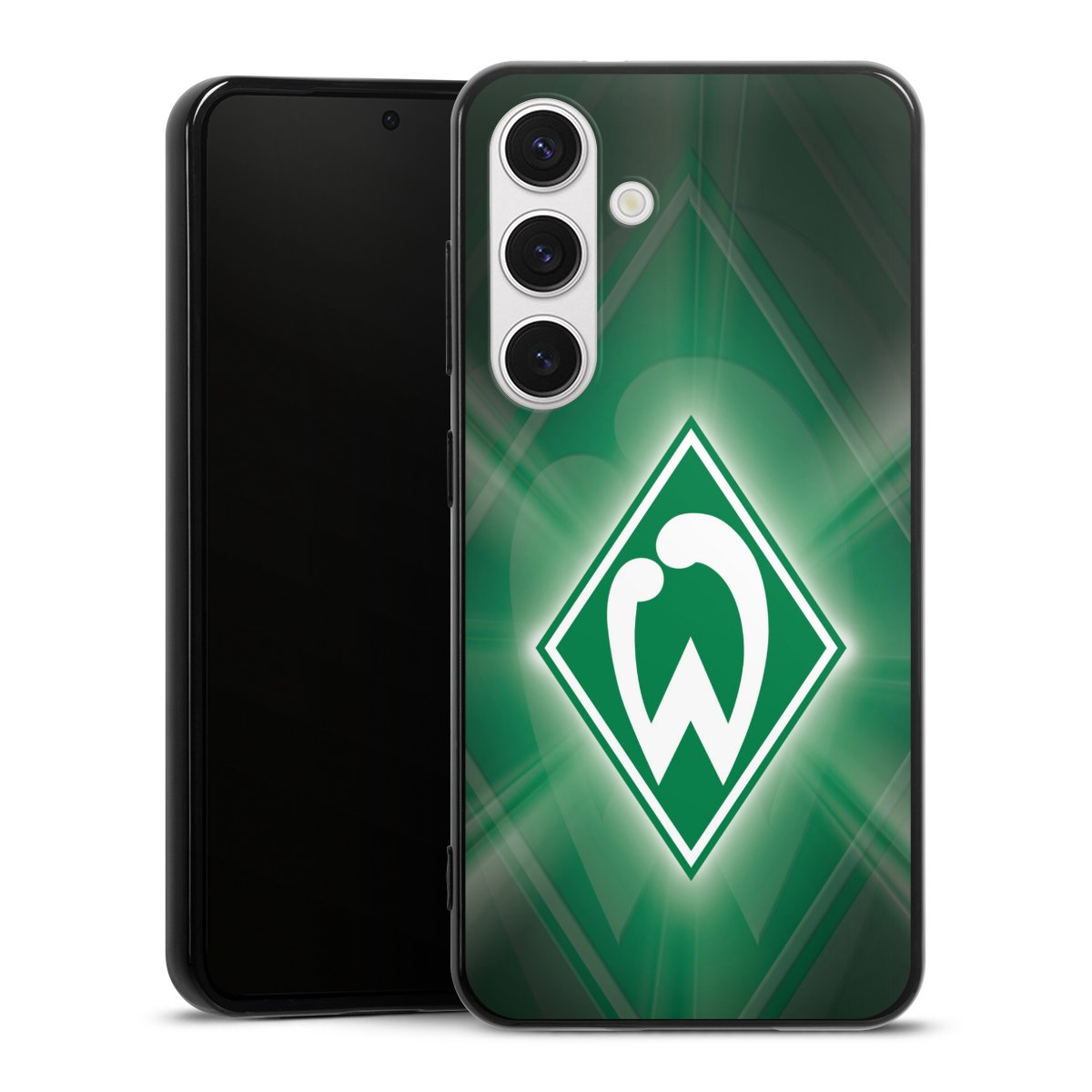 Galaxy S24 Handy Silikon Hülle Case schwarz Handyhülle Sv Werder Bremen Official Licensed Product Coat Of Arms