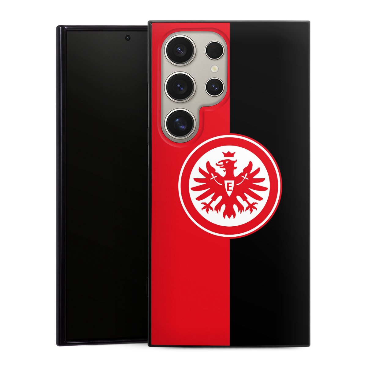 Galaxy S24 Ultra Handy Silikon Hülle Case schwarz Handyhülle Official Licensed Product Eintracht Frankfurt Sge