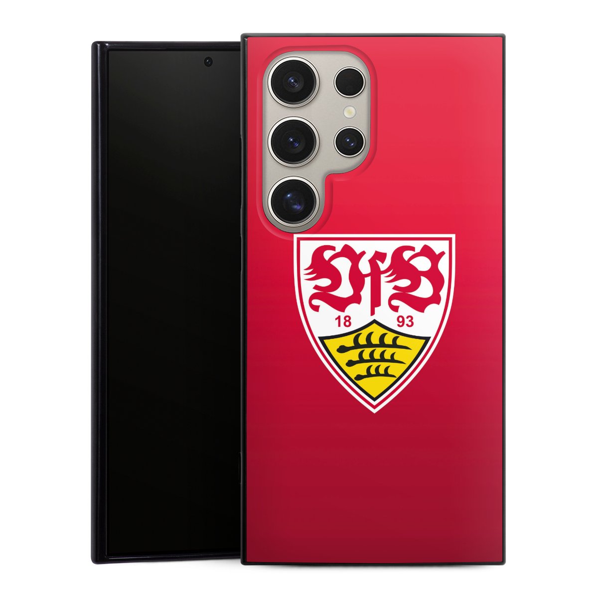 Galaxy S24 Ultra Handy Silikon Hülle Case schwarz Handyhülle Official Licensed Product Vfb Stuttgart