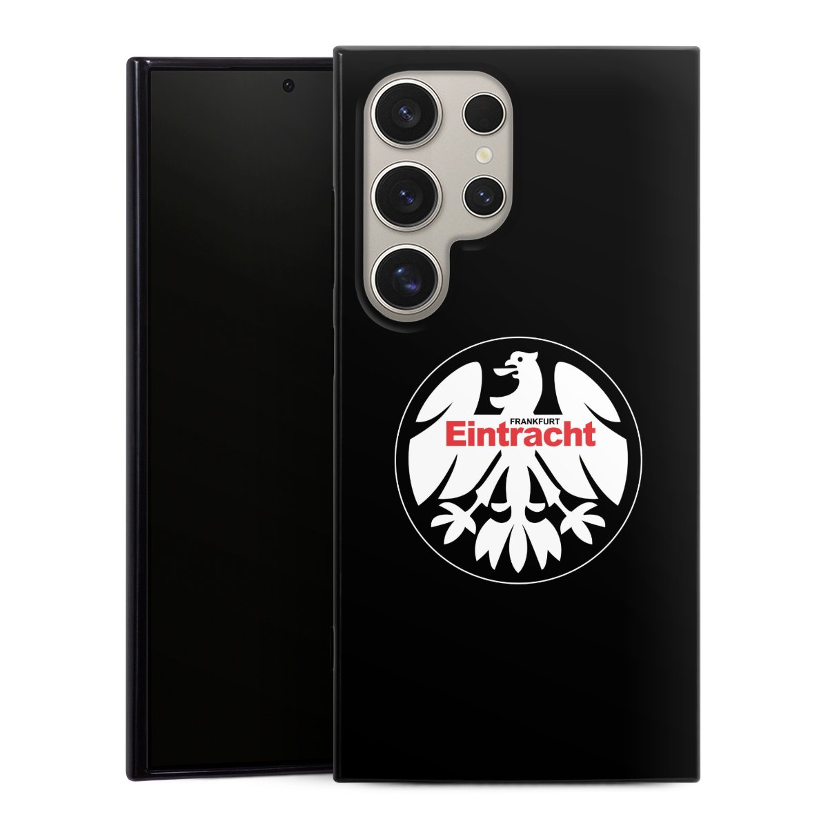 Galaxy S24 Ultra Handy Silikon Hülle Case schwarz Handyhülle Official Licensed Product Eintracht Frankfurt Sge