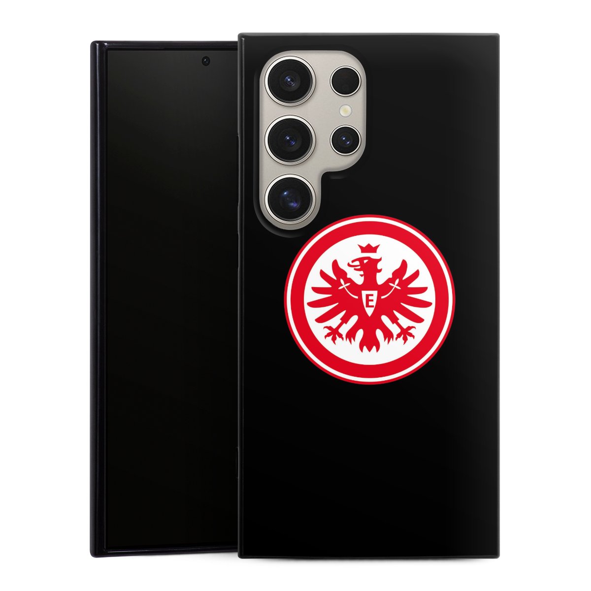 Galaxy S24 Ultra Handy Silikon Hülle Case schwarz Handyhülle Eintracht Frankfurt Sge Eagle