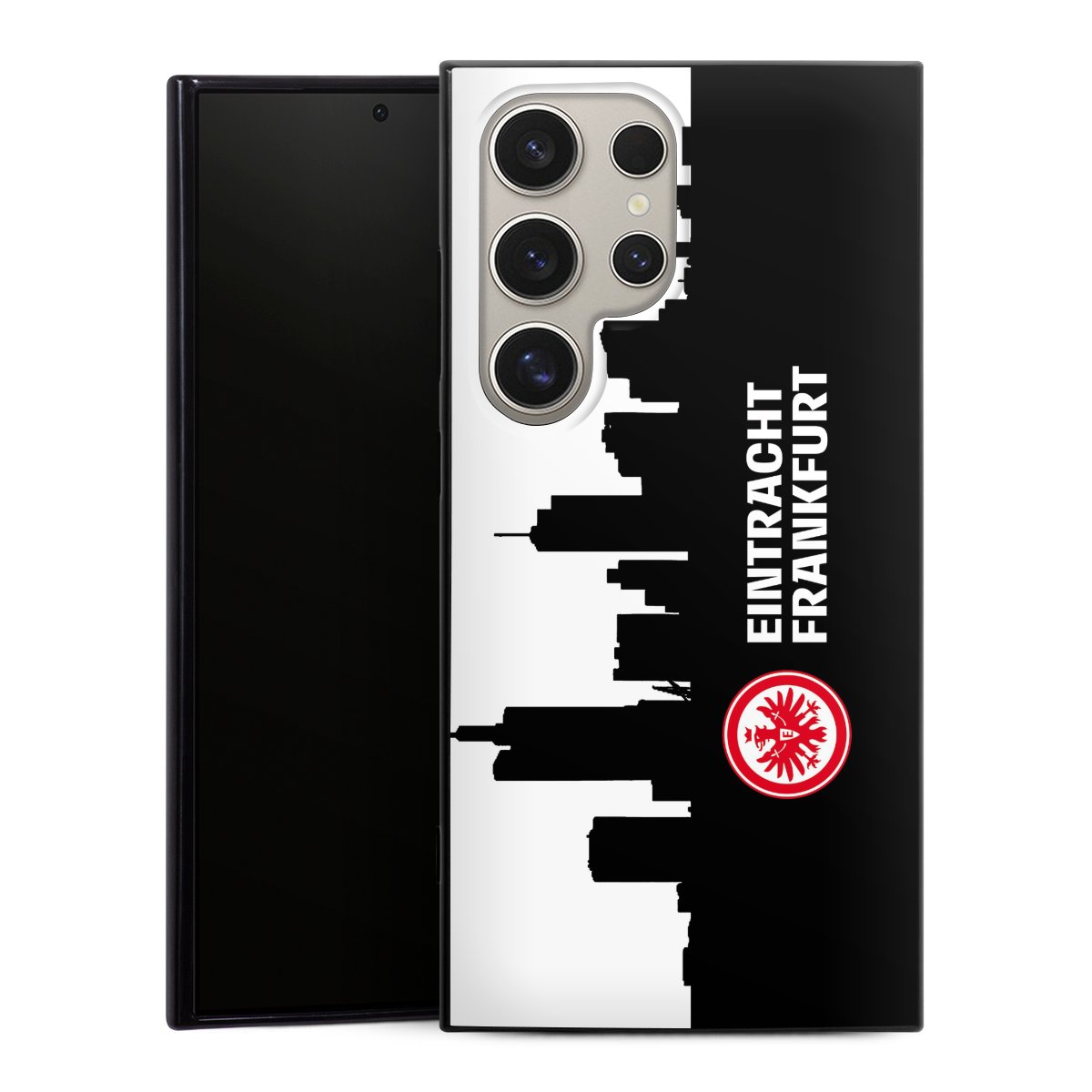 Galaxy S24 Ultra Handy Silikon Hülle Case schwarz Handyhülle Sge Eintracht Frankfurt Official Licensed Product