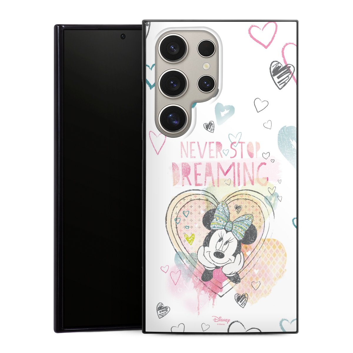 Galaxy S24 Ultra Handy Silikon Hülle Case schwarz Handyhülle Disney Official Licensed Product Minnie Mouse