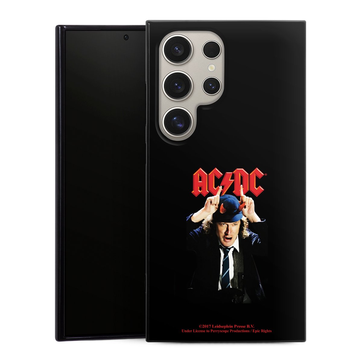 Galaxy S24 Ultra Handy Silikon Hülle Case schwarz Handyhülle Merchandise Acdc Riverplate