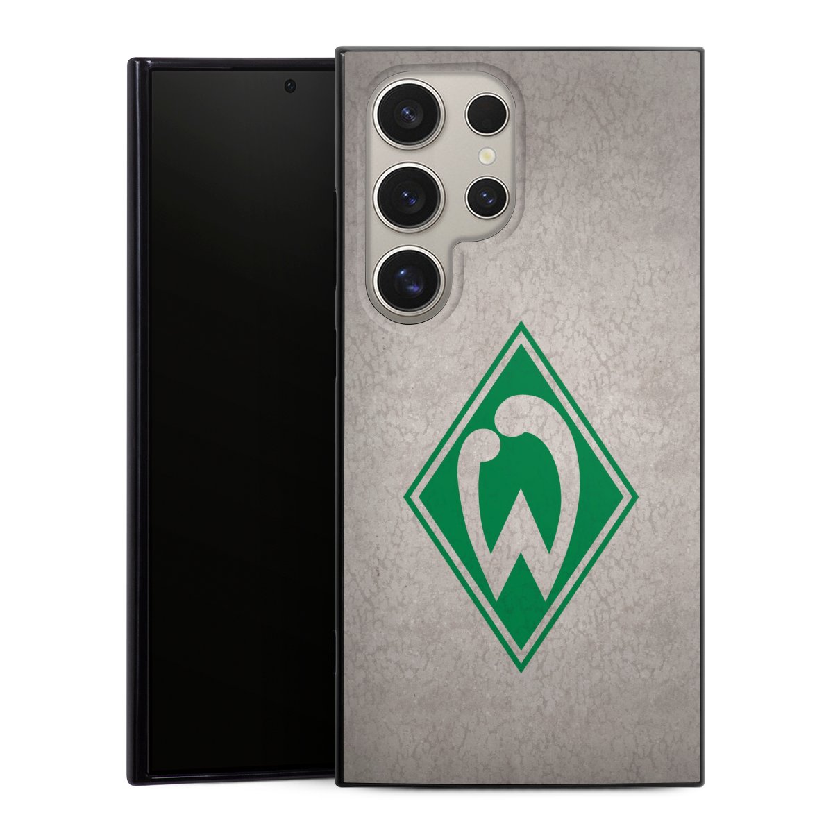 Galaxy S24 Ultra Handy Silikon Hülle Case schwarz Handyhülle Sv Werder Bremen Concrete Official Licensed Product