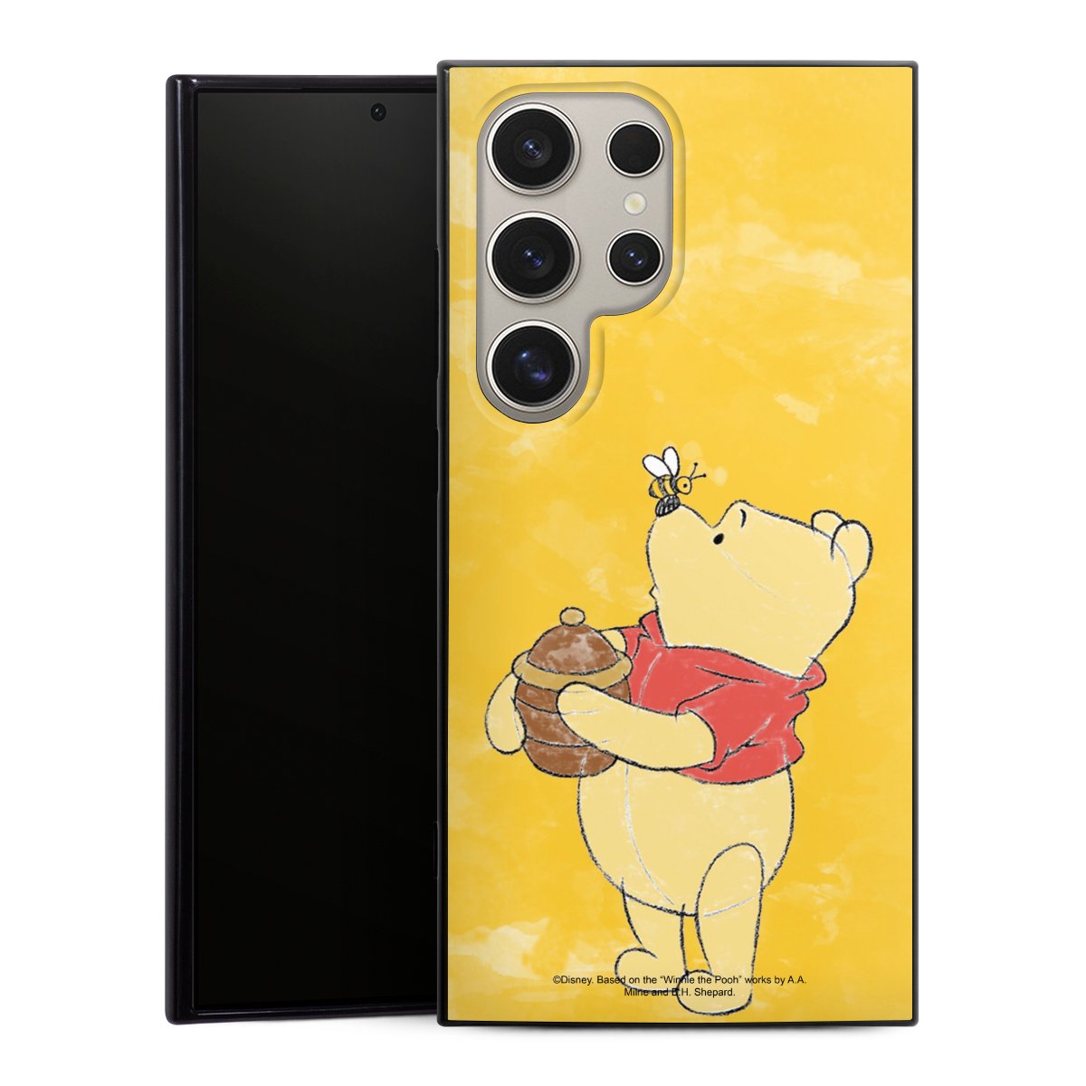 Galaxy S24 Ultra Handy Silikon Hülle Case schwarz Handyhülle Official Licensed Product Winnie The Pooh Disney