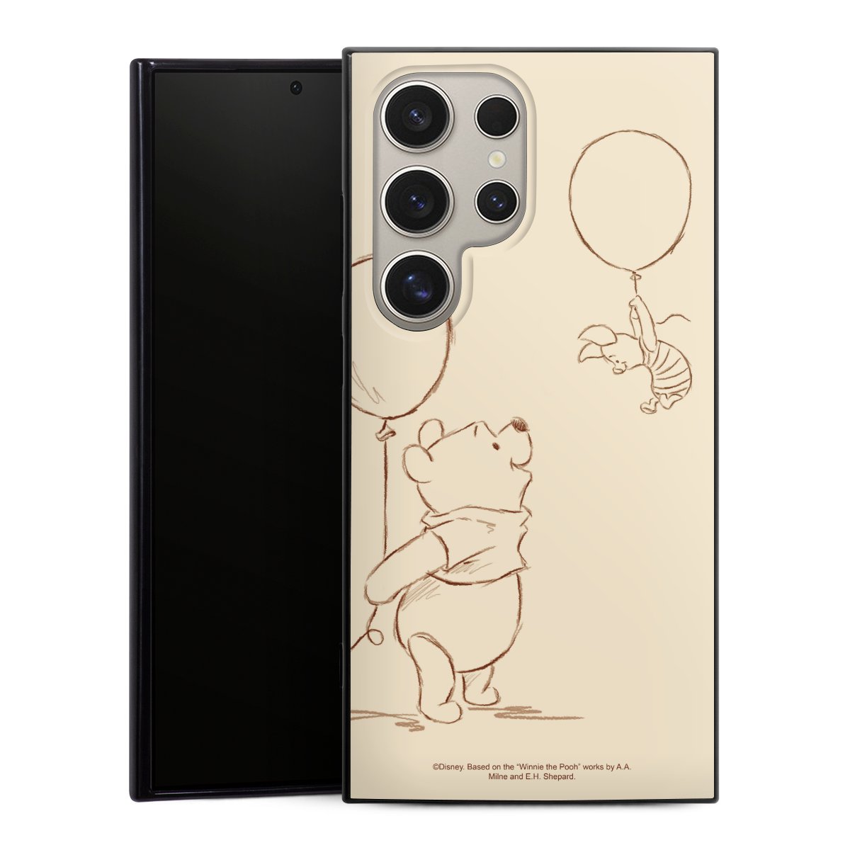 Galaxy S24 Ultra Handy Silikon Hülle Case schwarz Handyhülle Official Licensed Product Winnie The Pooh Disney