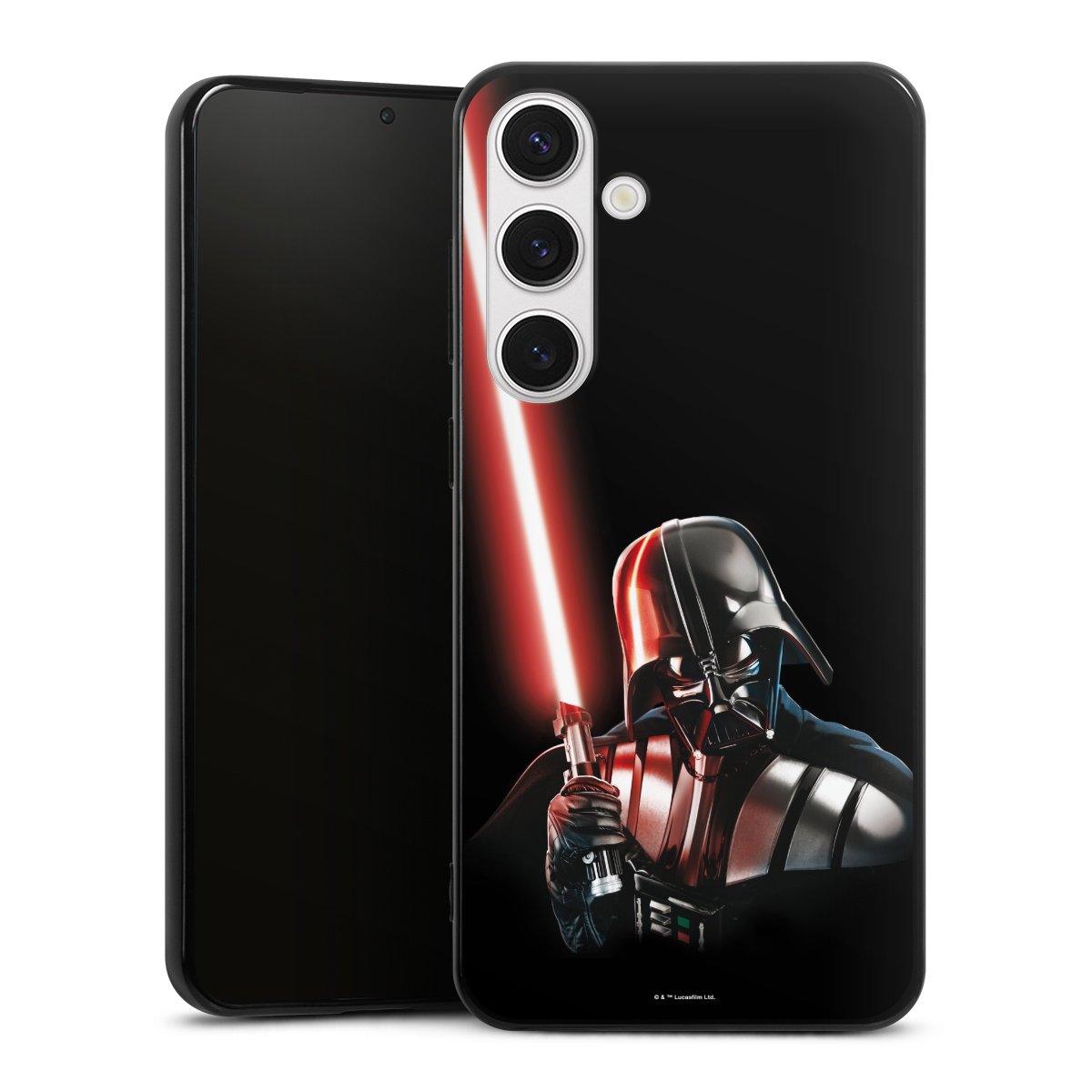 Galaxy S24+ Handy Silikon Hülle Case schwarz Handyhülle Star Wars Merchandise Darth Vader