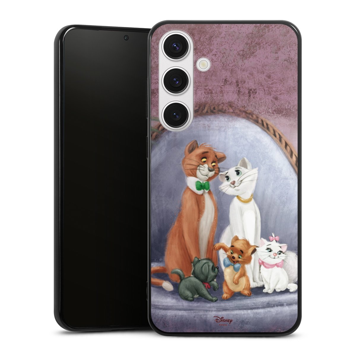 Galaxy S24+ Handy Silikon Hülle Case schwarz Handyhülle Official Licensed Product Disney Aristocats