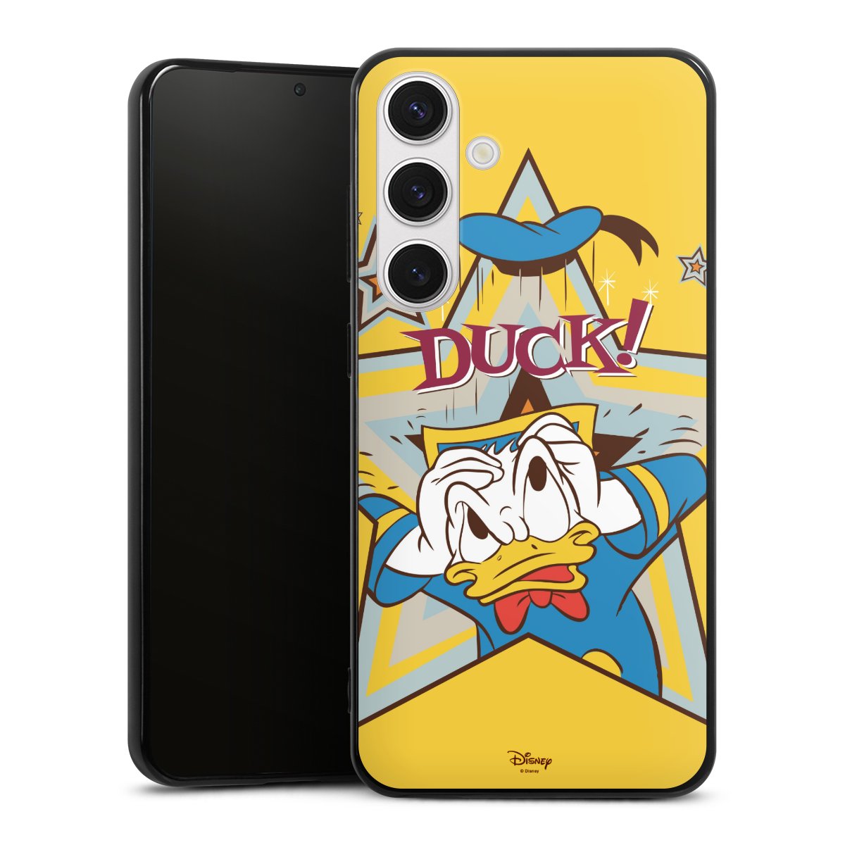 Galaxy S24+ Handy Silikon Hülle Case schwarz Handyhülle Official Licensed Product Donald Duck Disney