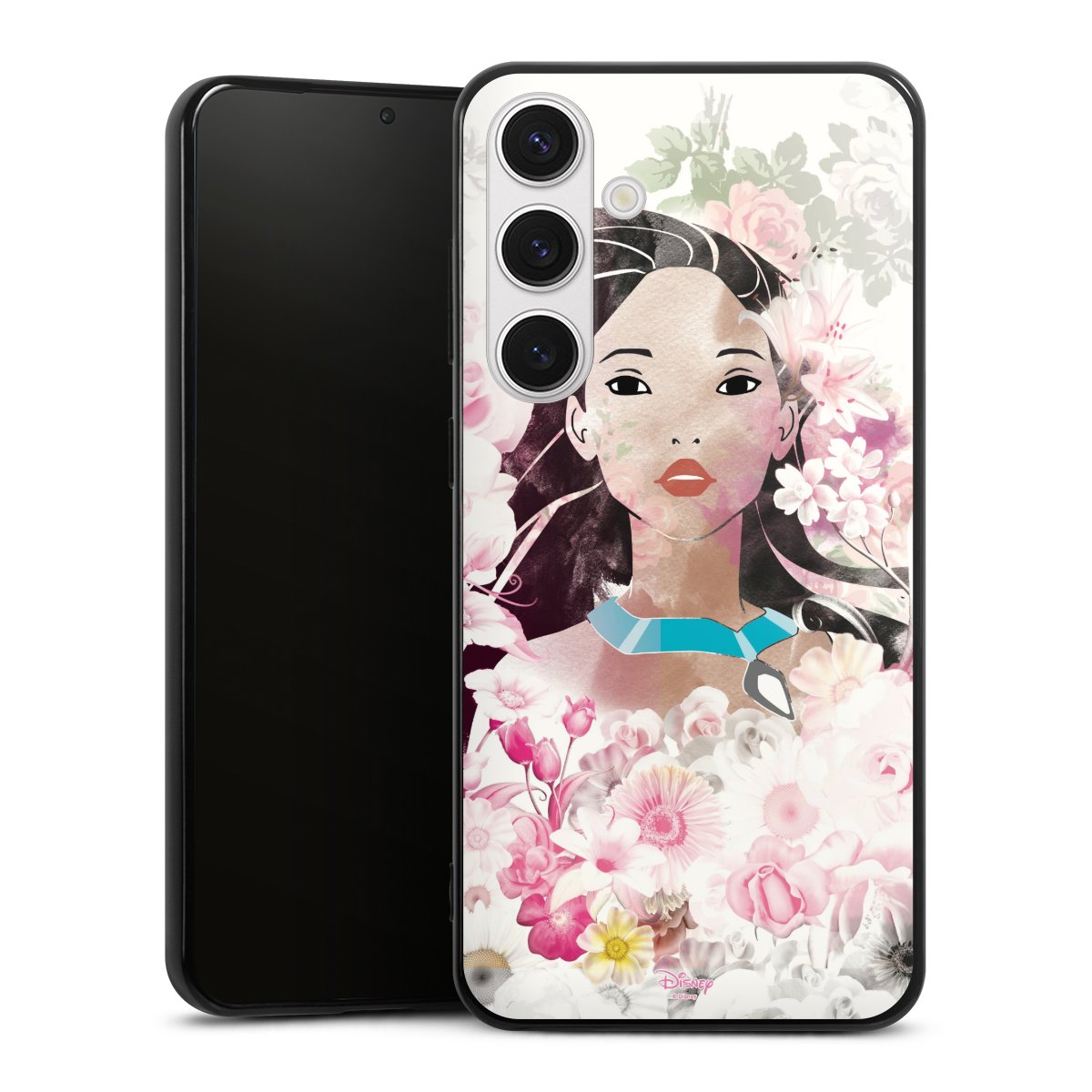 Galaxy S24+ Handy Silikon Hülle Case schwarz Handyhülle Pocahontas Official Licensed Product Disney