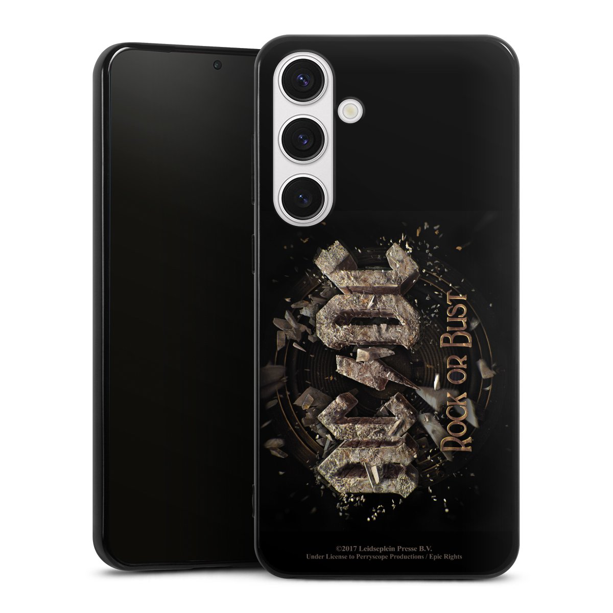 Galaxy S24+ Handy Silikon Hülle Case schwarz Handyhülle Acdc Official Licensed Product Rock Or Bust