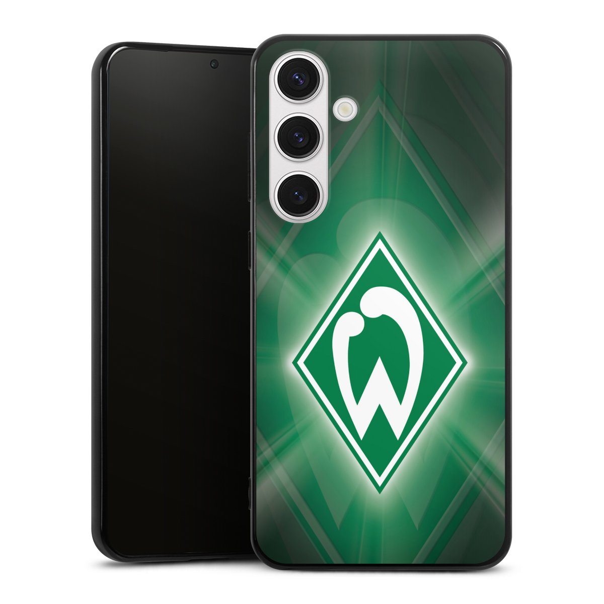 Galaxy S24+ Handy Silikon Hülle Case schwarz Handyhülle Sv Werder Bremen Official Licensed Product Coat Of Arms