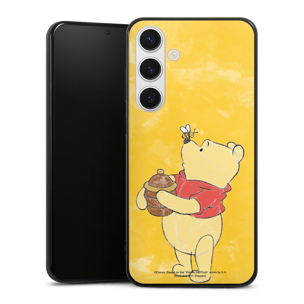 Galaxy S24+ Handy Silikon Hülle Case schwarz Handyhülle Official Licensed Product Winnie The Pooh Disney