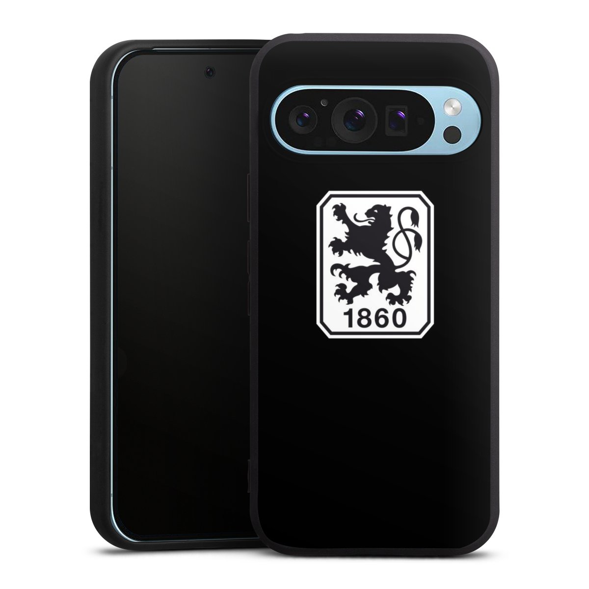 Google Pixel 9 Pro Handy Premium Silikon Hülle Handyhülle schwarz Case Sechzger Official Licensed Product Silikon Premium Case