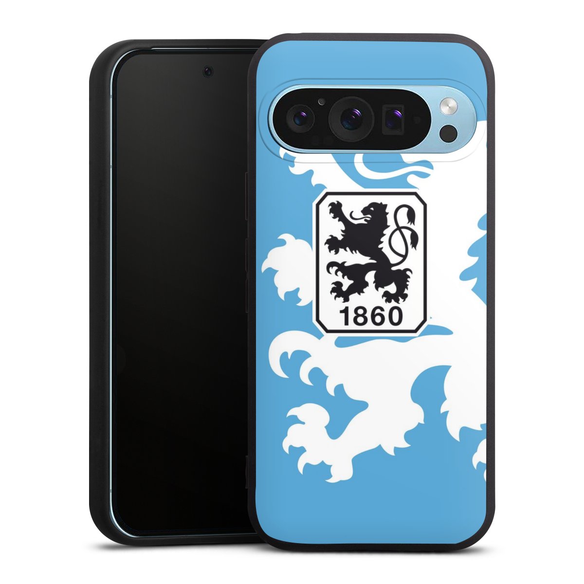 Google Pixel 9 Pro Handy Premium Silikon Hülle Handyhülle schwarz Case Coat Of Arms Official Licensed Product Silikon Premium Case