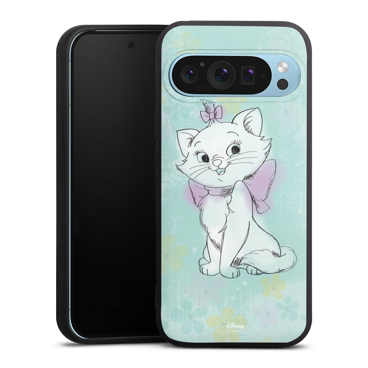 Google Pixel 9 Pro Handy Premium Silikon Hülle Handyhülle schwarz Case Aristocats Mary Disney Official Licensed Product Silikon Premium Case