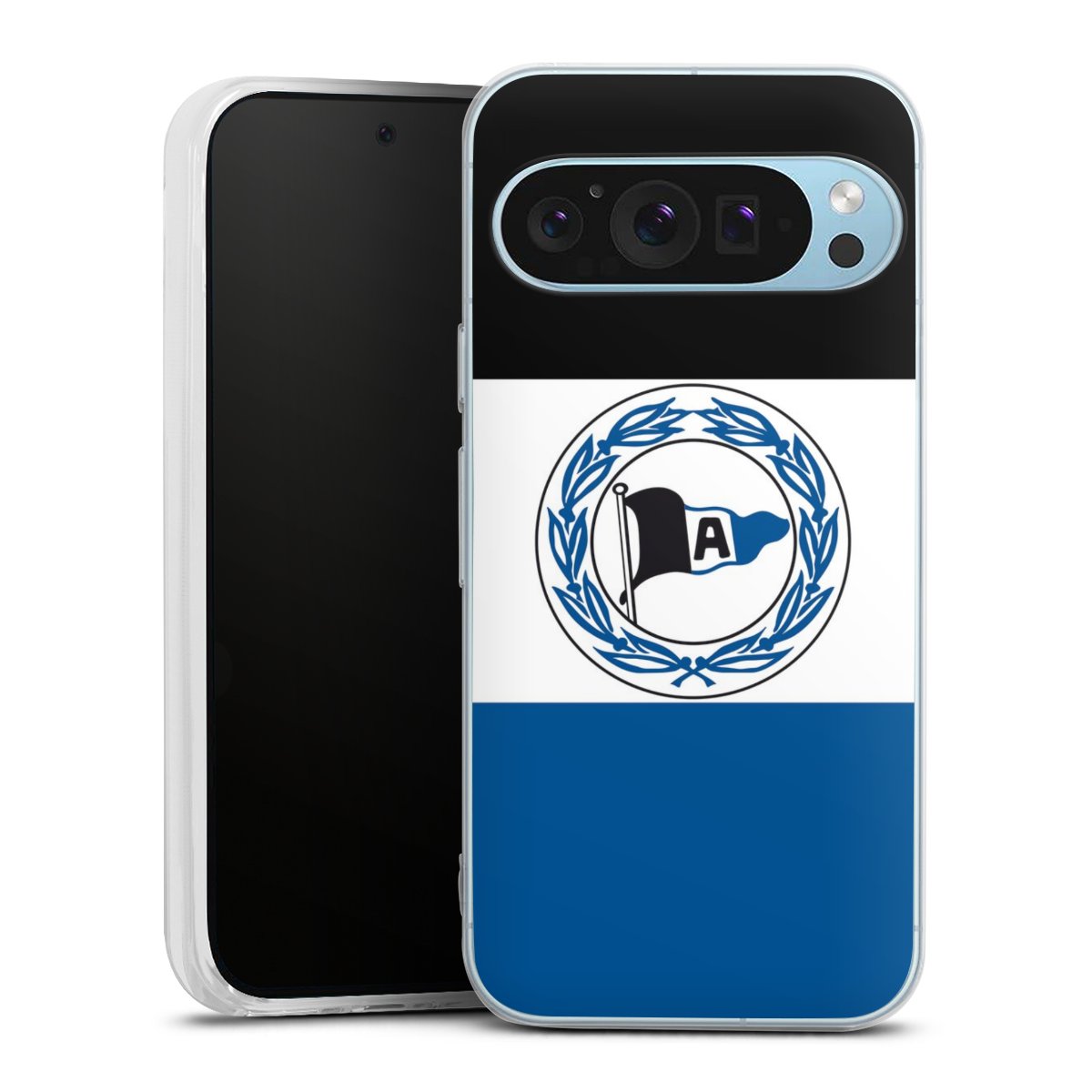 Google Pixel 9 Handy Silikon Hülle Case transparent Handyhülle Arminen Official Licensed Product Arminia Bielefeld Silikon Case