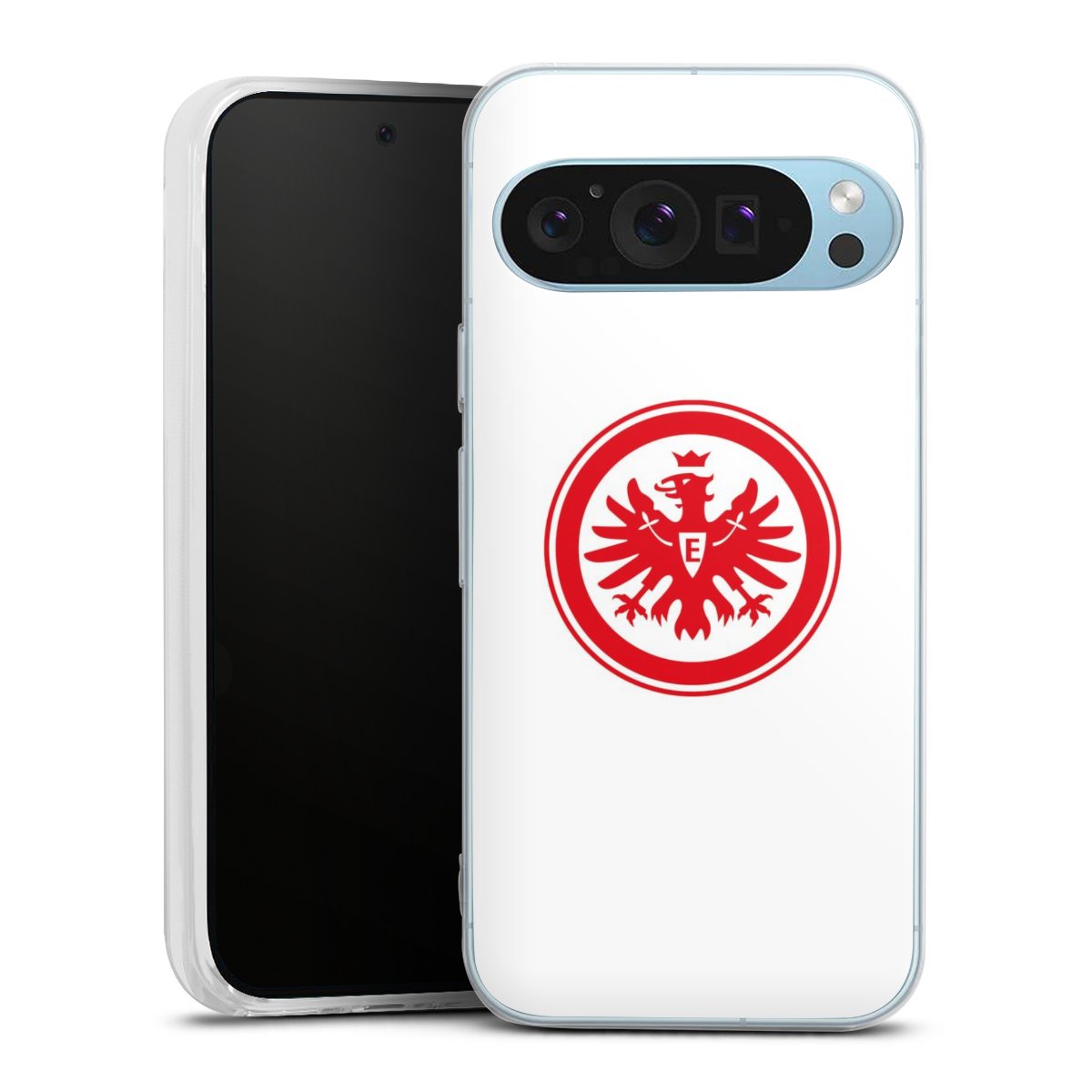 Google Pixel 9 Handy Silikon Hülle Case transparent Handyhülle Sge Eintracht Frankfurt Official Licensed Product Silikon Case