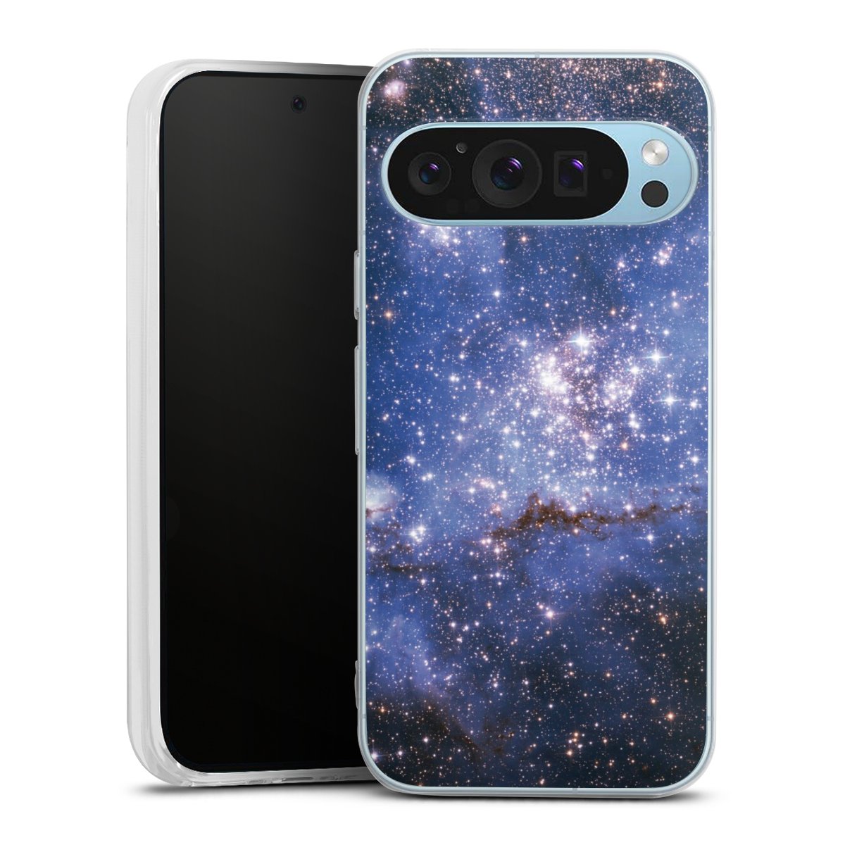 Google Pixel 9 Handy Silikon Hülle Case transparent Handyhülle Weltall Galaxy Weltraum Silikon Case