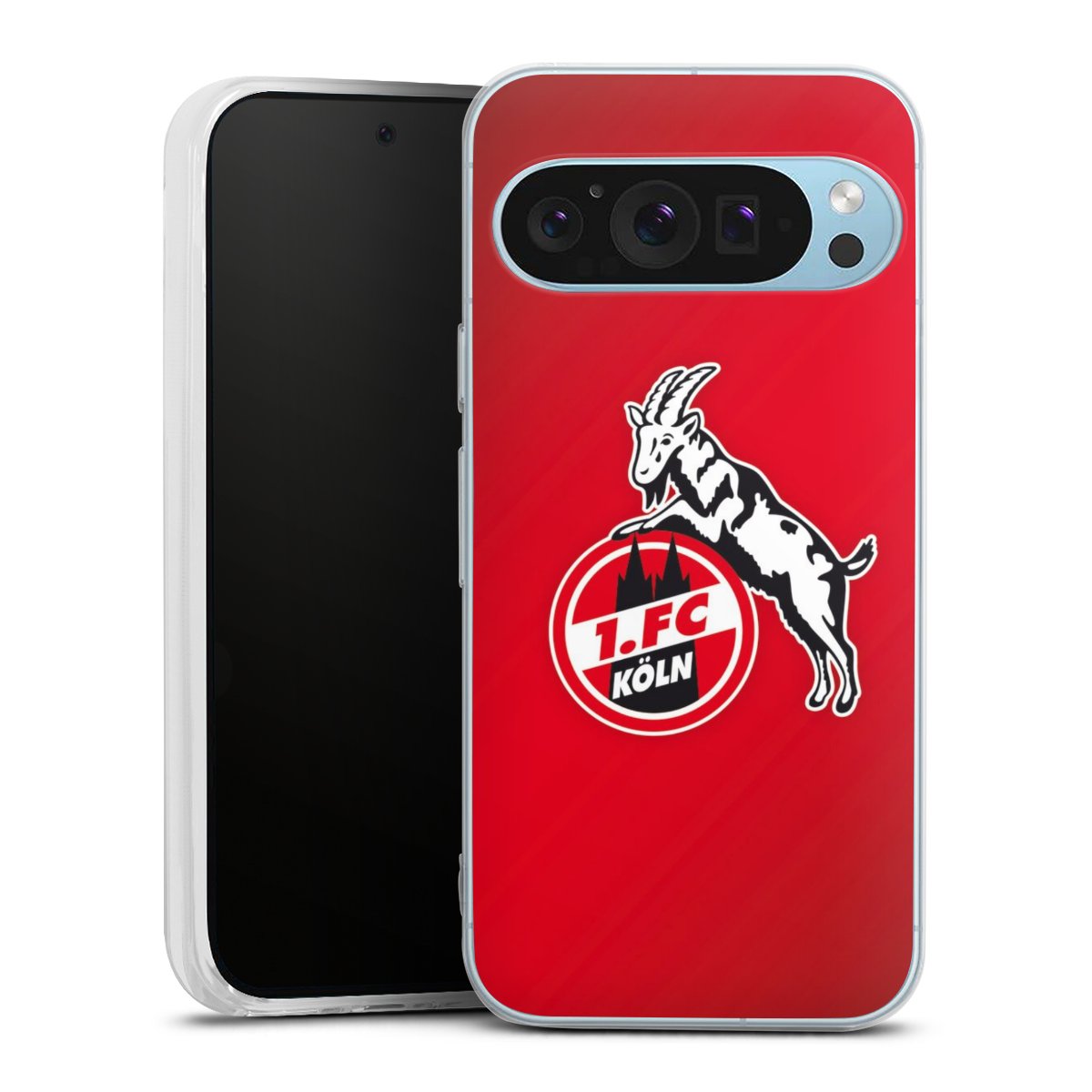 Google Pixel 9 Handy Silikon Hülle Case transparent Handyhülle Official Licensed Product Effzeh 1. Fc Köln Silikon Case