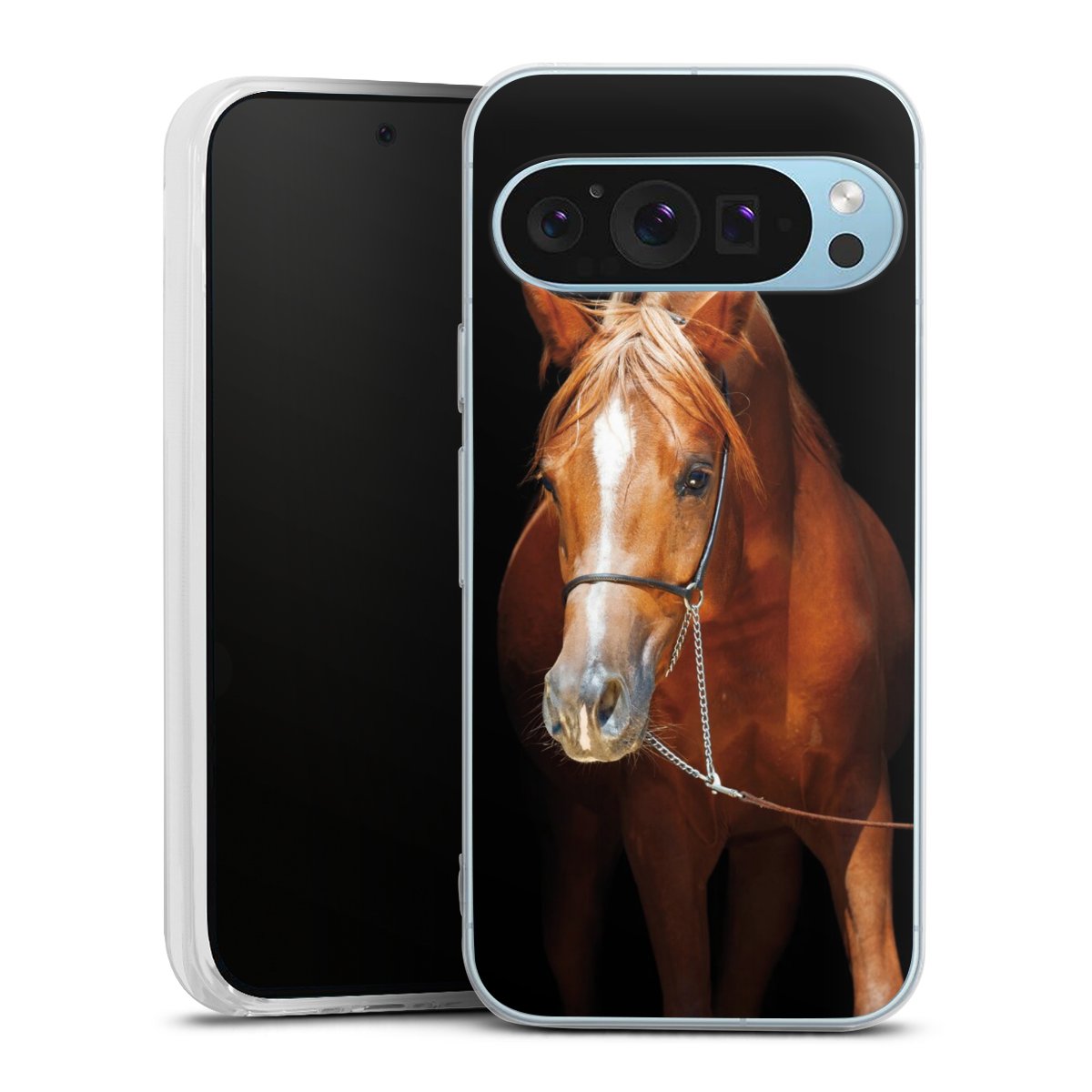 Google Pixel 9 Handy Silikon Hülle Case transparent Handyhülle Mare Horse Hobby Silikon Case