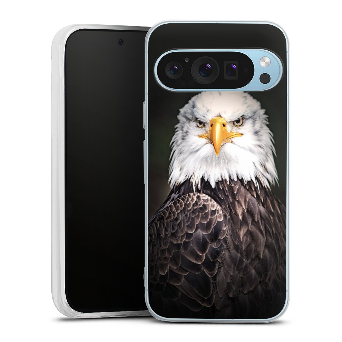 Google Pixel 9 Handy Silikon Hülle Case transparent Handyhülle Eagle Bird Silikon Case