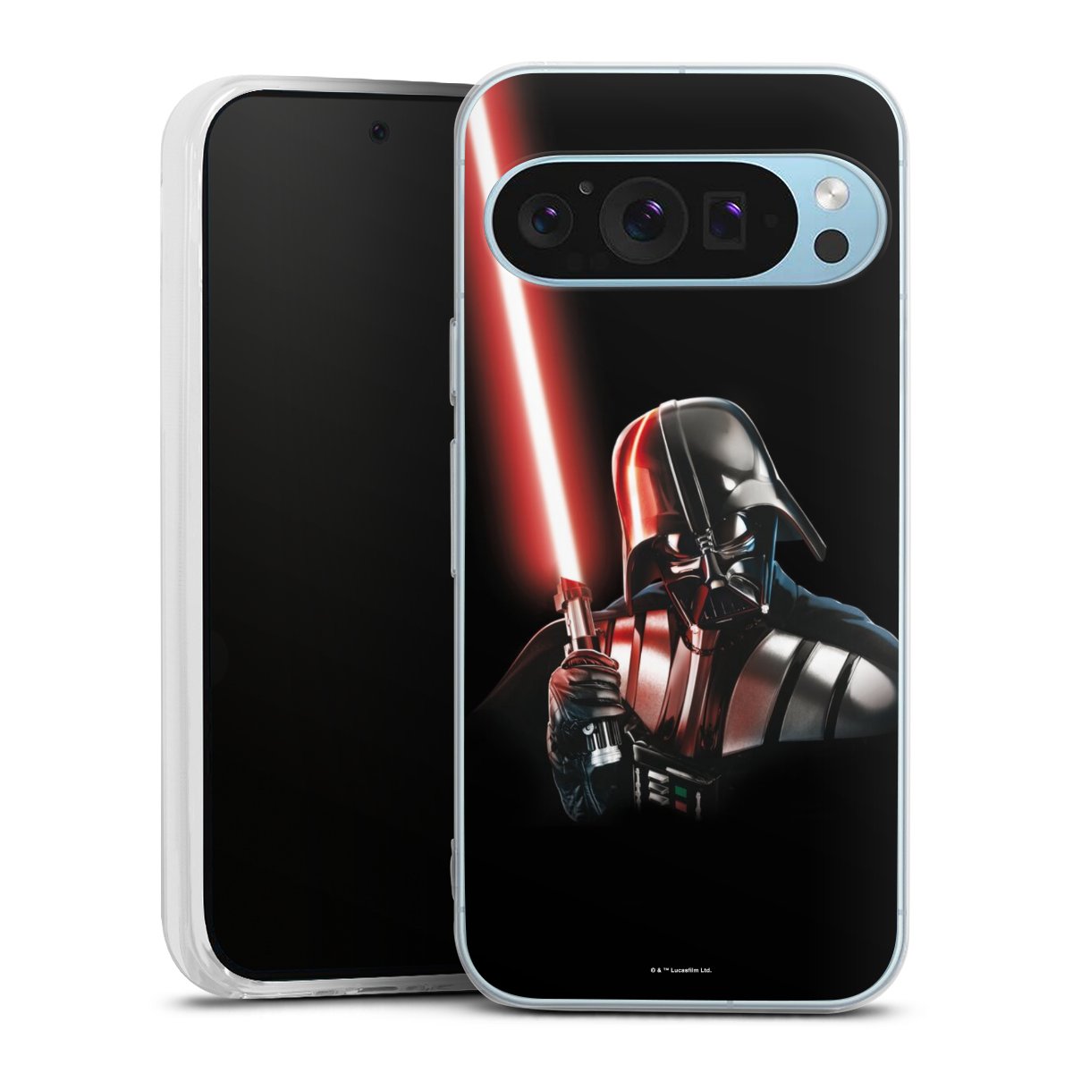 Google Pixel 9 Handy Silikon Hülle Case transparent Handyhülle Star Wars Merchandise Darth Vader Silikon Case