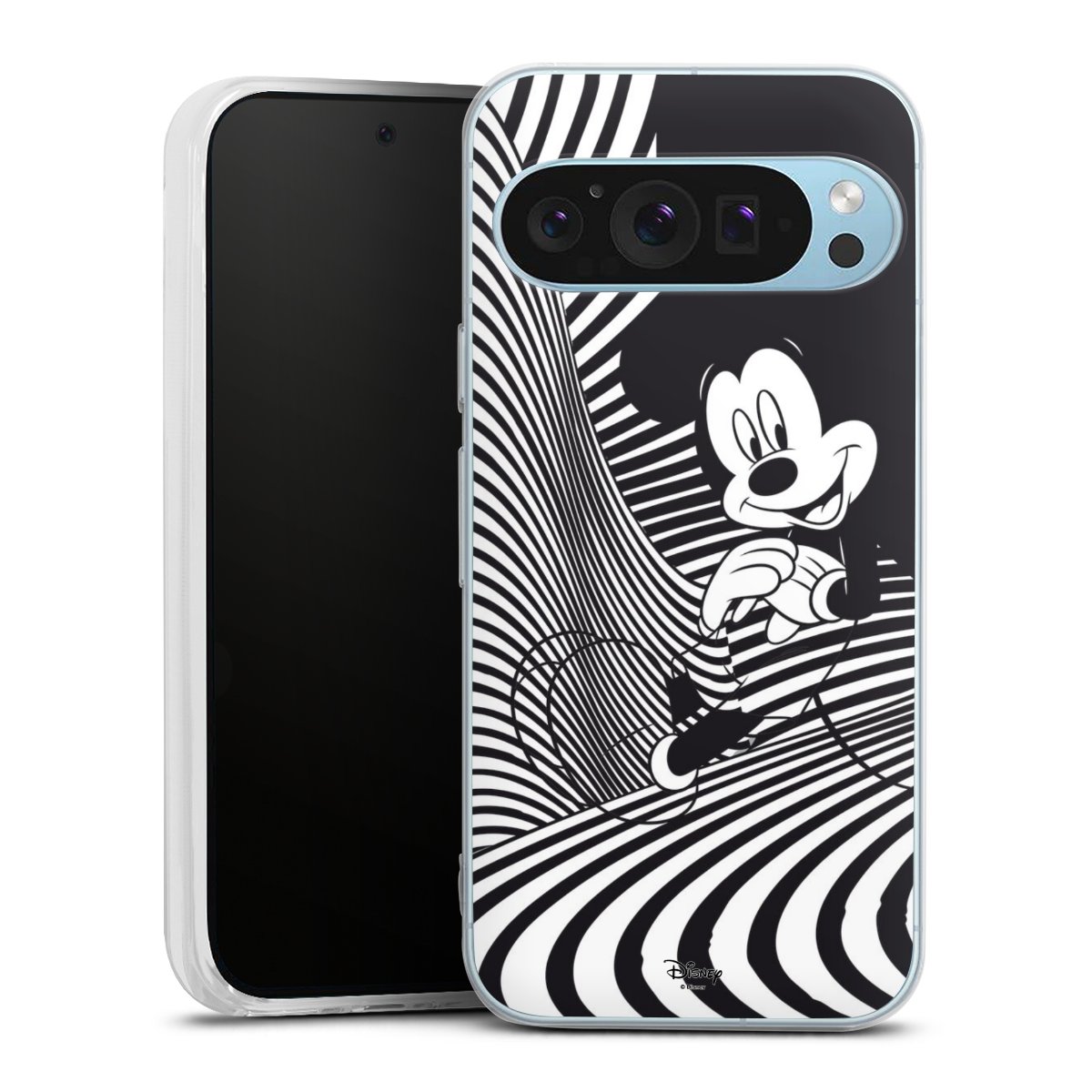 Google Pixel 9 Handy Silikon Hülle Case transparent Handyhülle Disney Official Licensed Product Mickey Mouse Silikon Case