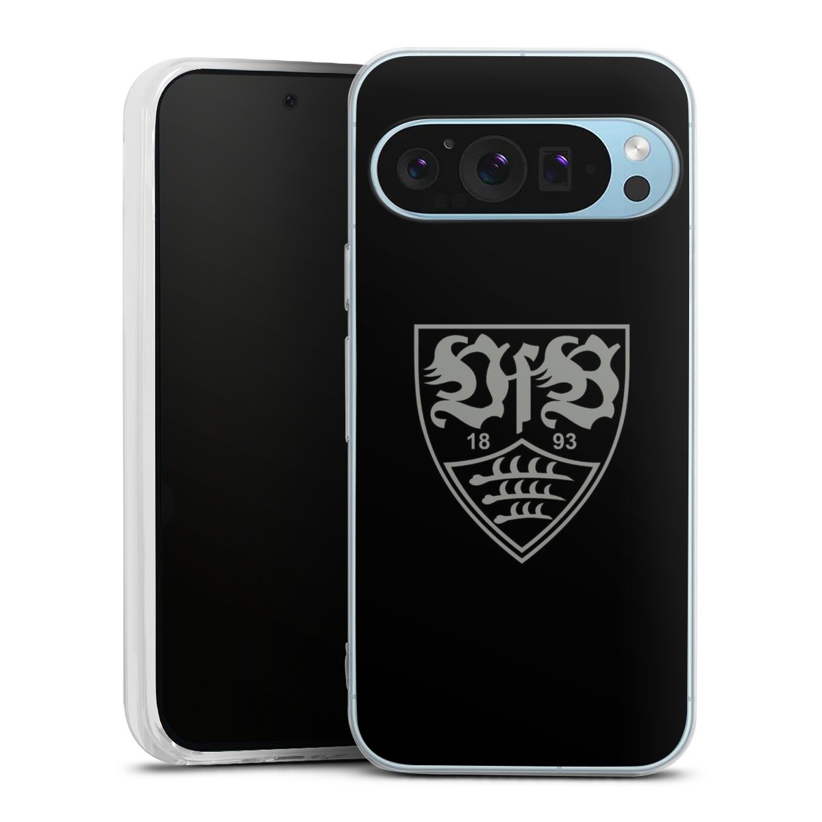 Google Pixel 9 Handy Silikon Hülle Case transparent Handyhülle Official Licensed Product Vfb Stuttgart Silikon Case