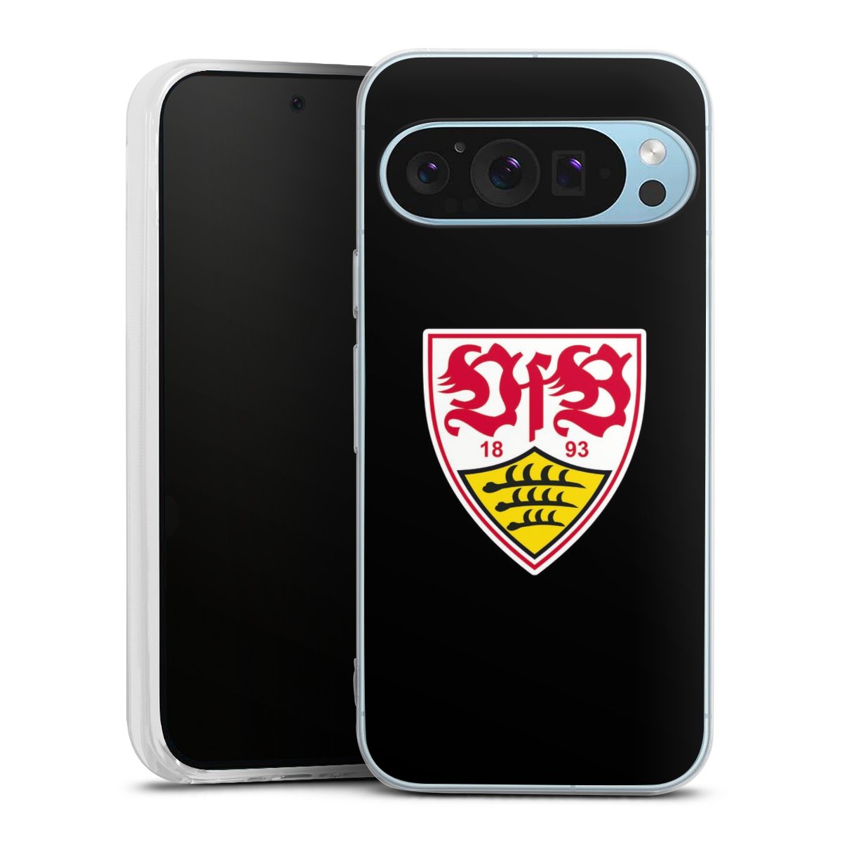 Google Pixel 9 Handy Silikon Hülle Case transparent Handyhülle Vfb Stuttgart Official Licensed Product Coat Of Arms Silikon Case