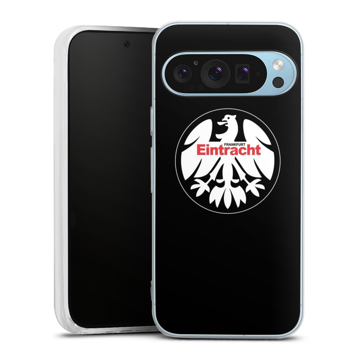 Google Pixel 9 Handy Silikon Hülle Case transparent Handyhülle Official Licensed Product Eintracht Frankfurt Sge Silikon Case