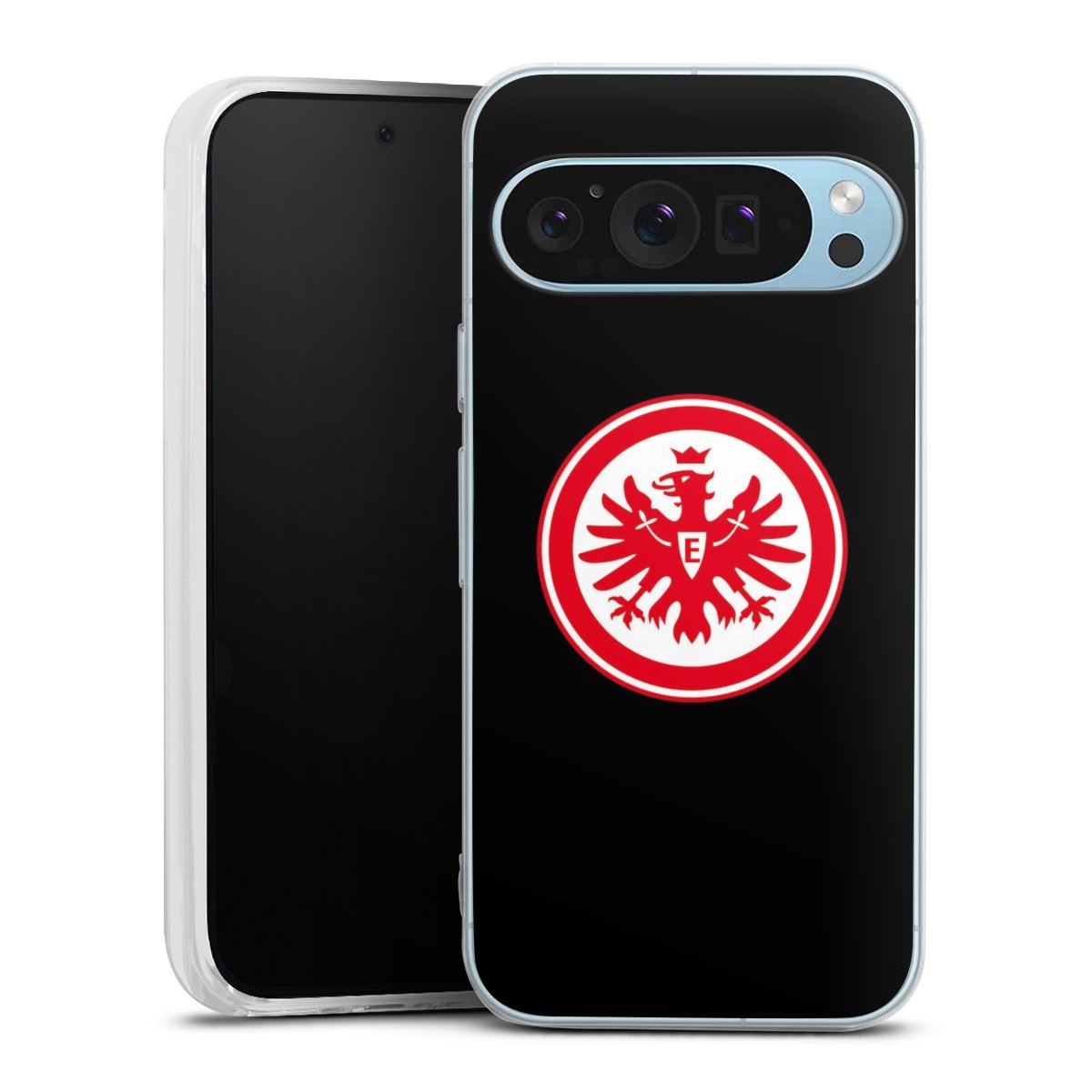 Google Pixel 9 Handy Silikon Hülle Case transparent Handyhülle Eintracht Frankfurt Sge Eagle Silikon Case