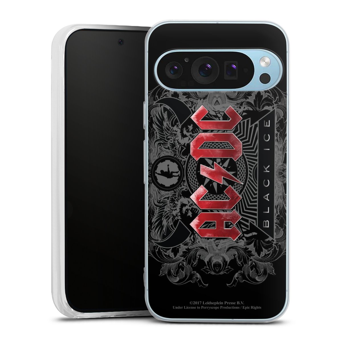 Google Pixel 9 Handy Silikon Hülle Case transparent Handyhülle Merchandise Black Ice Acdc Silikon Case