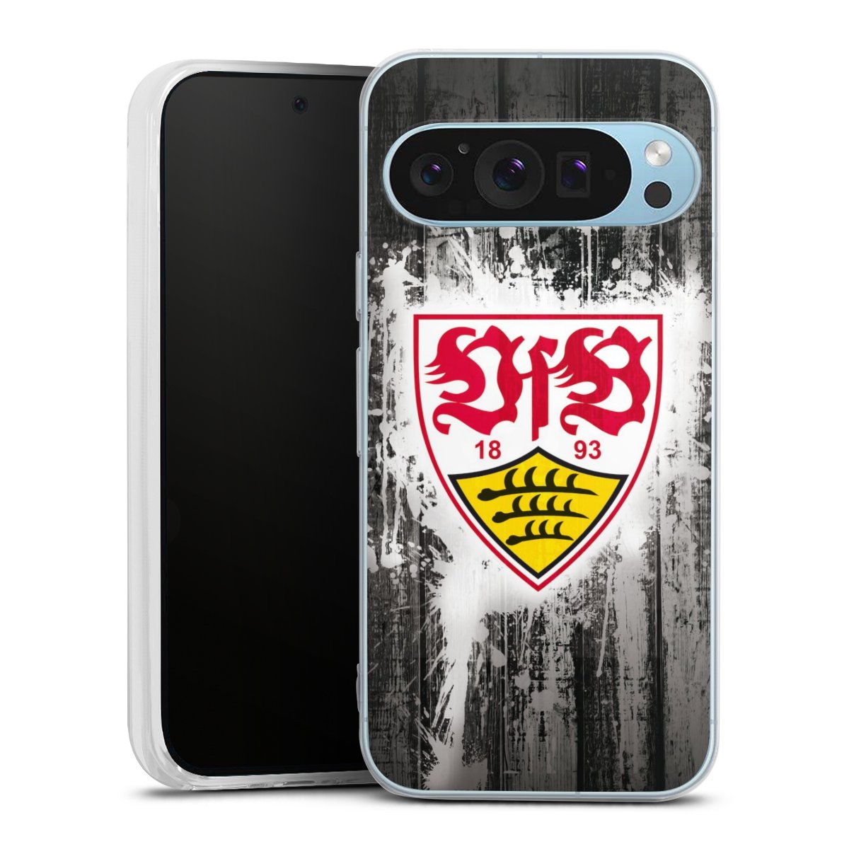 Google Pixel 9 Handy Silikon Hülle Case transparent Handyhülle Vfb Stuttgart Official Licensed Product Silikon Case