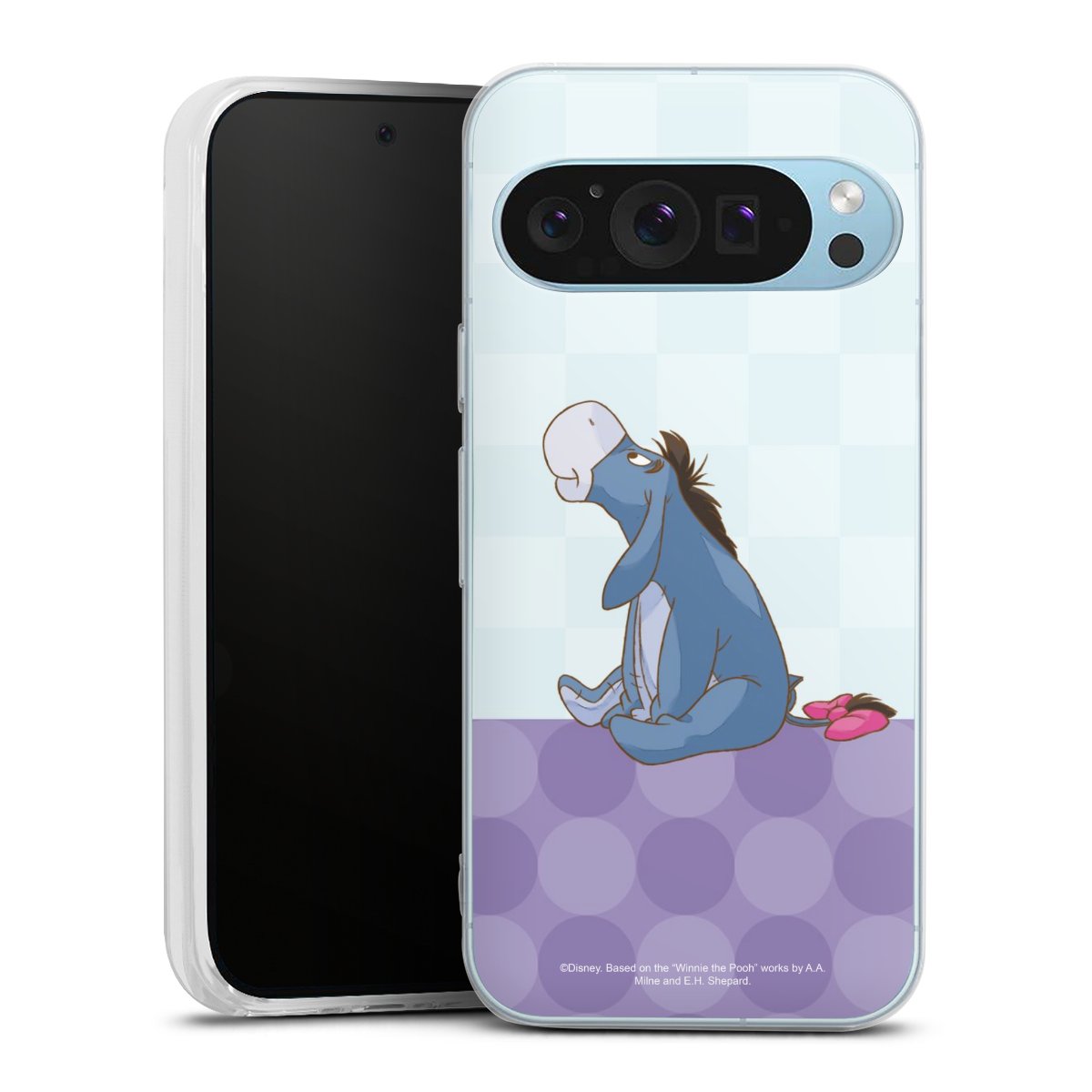 Google Pixel 9 Handy Silikon Hülle Case transparent Handyhülle Disney Donkey Winnie The Pooh Silikon Case