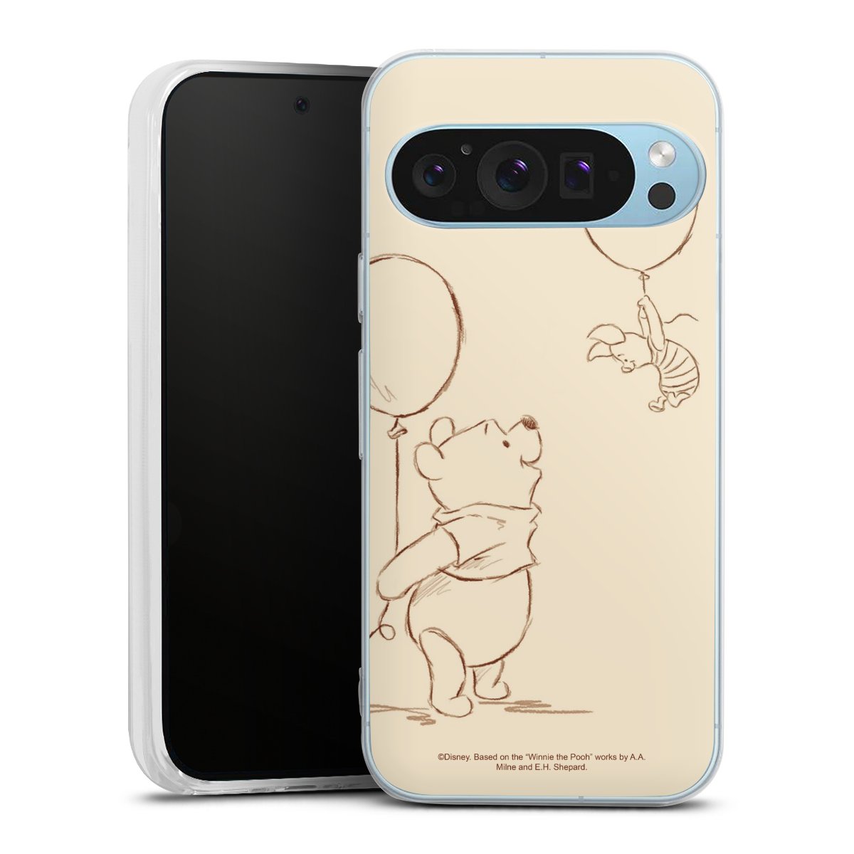 Google Pixel 9 Handy Silikon Hülle Case transparent Handyhülle Official Licensed Product Winnie The Pooh Disney Silikon Case