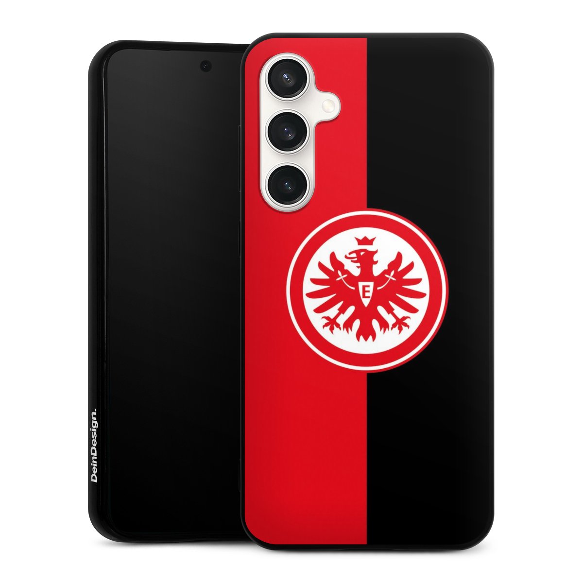 Galaxy S23 FE Handy Silikon Hülle Case schwarz Handyhülle Official Licensed Product Eintracht Frankfurt Sge