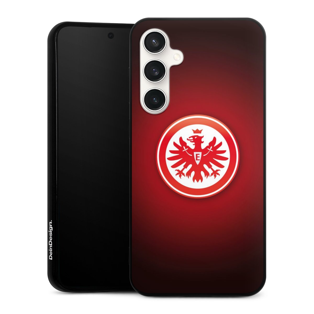 Galaxy S23 FE Handy Silikon Hülle Case schwarz Handyhülle Eintracht Frankfurt Official Licensed Product Coat Of Arms