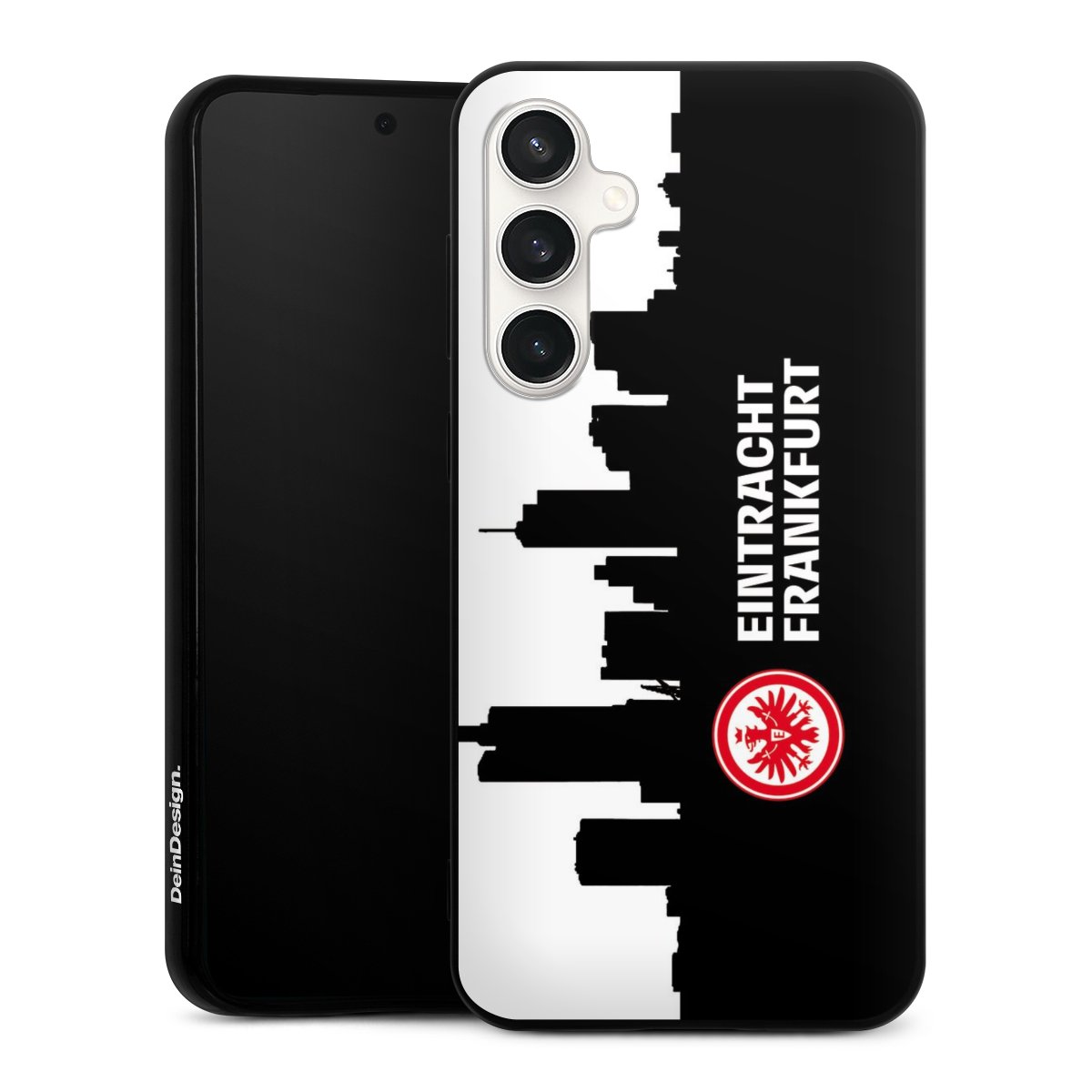 Galaxy S23 FE Handy Silikon Hülle Case schwarz Handyhülle Sge Eintracht Frankfurt Official Licensed Product