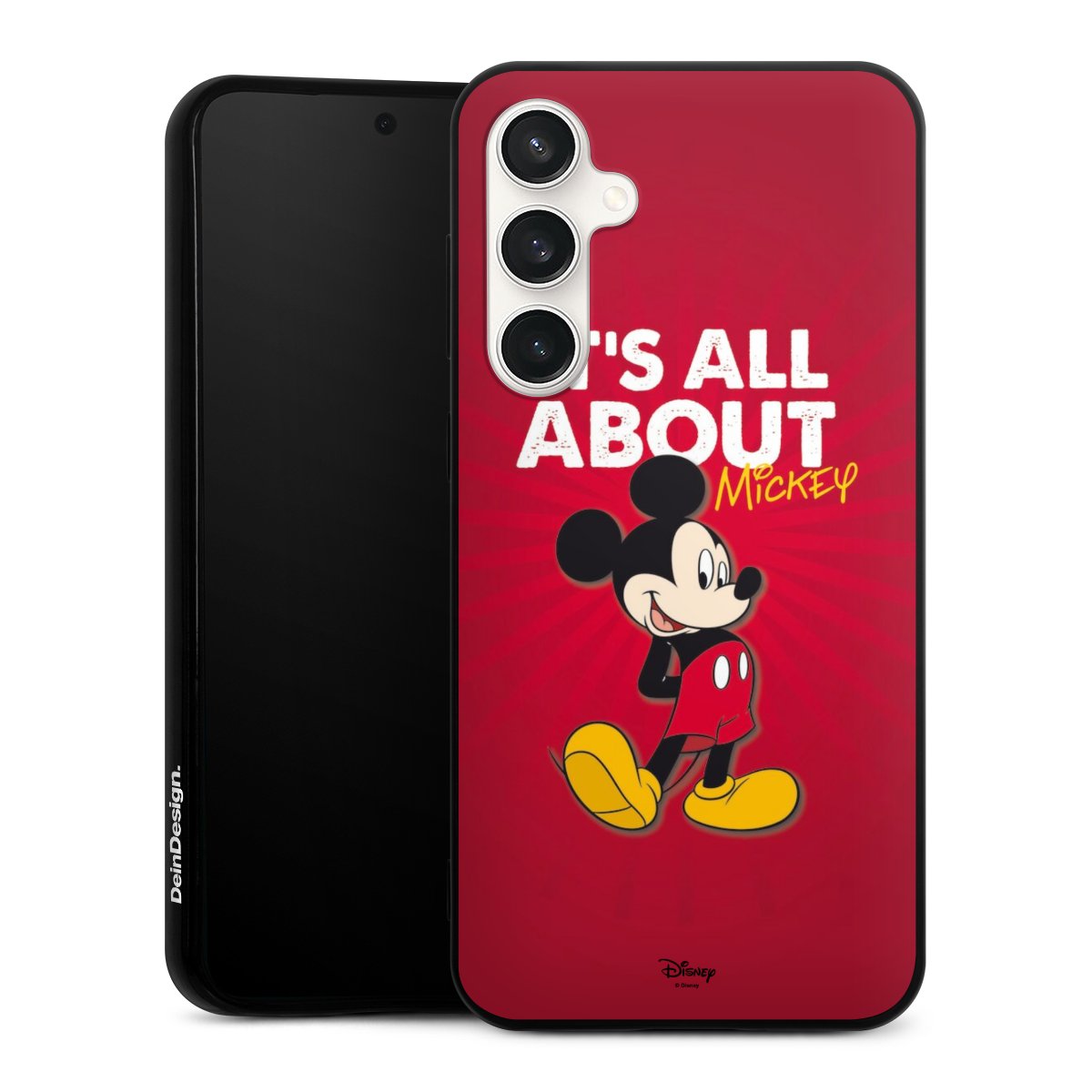 Galaxy S23 FE Handy Silikon Hülle Case schwarz Handyhülle Mouse Disney Official Licensed Product