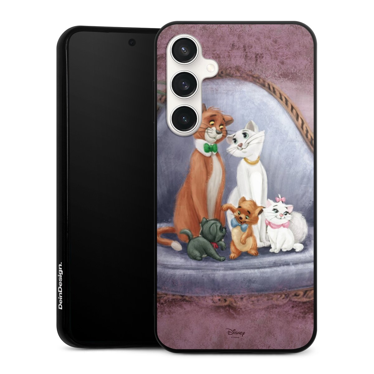 Galaxy S23 FE Handy Silikon Hülle Case schwarz Handyhülle Official Licensed Product Disney Aristocats