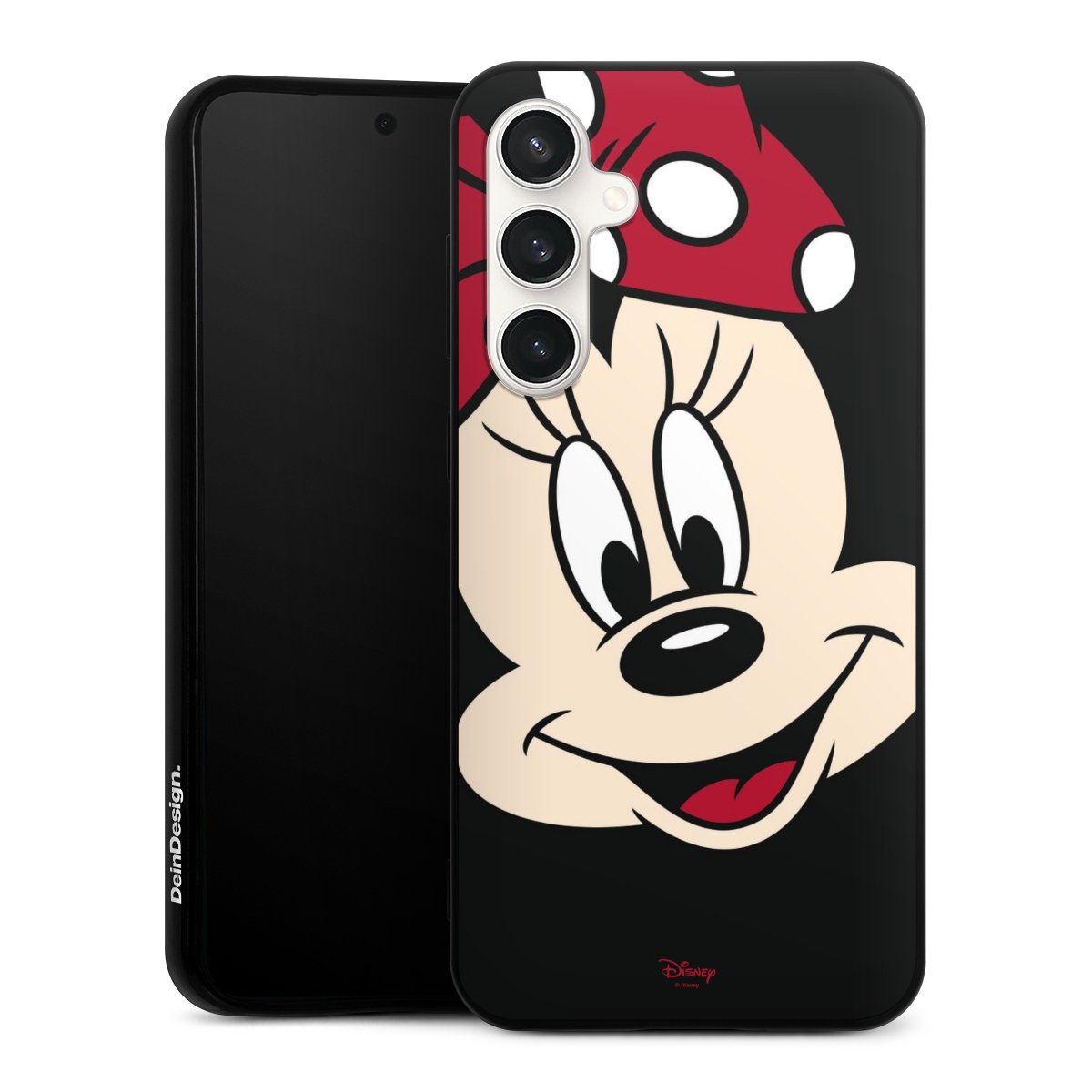 Galaxy S23 FE Handy Silikon Hülle Case schwarz Handyhülle Minnie Mouse Official Licensed Product Disney